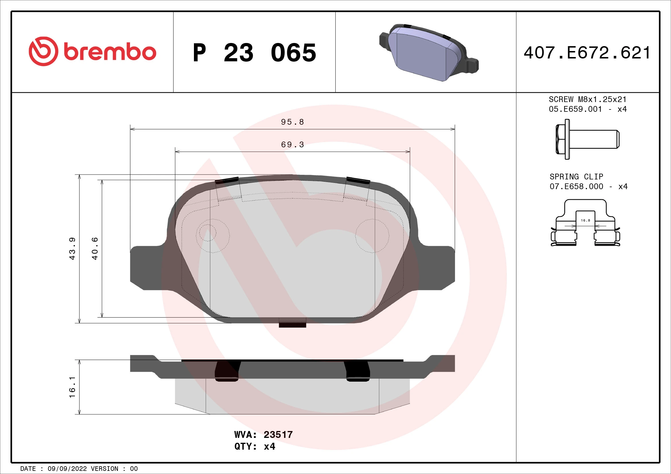BREMBO P23065