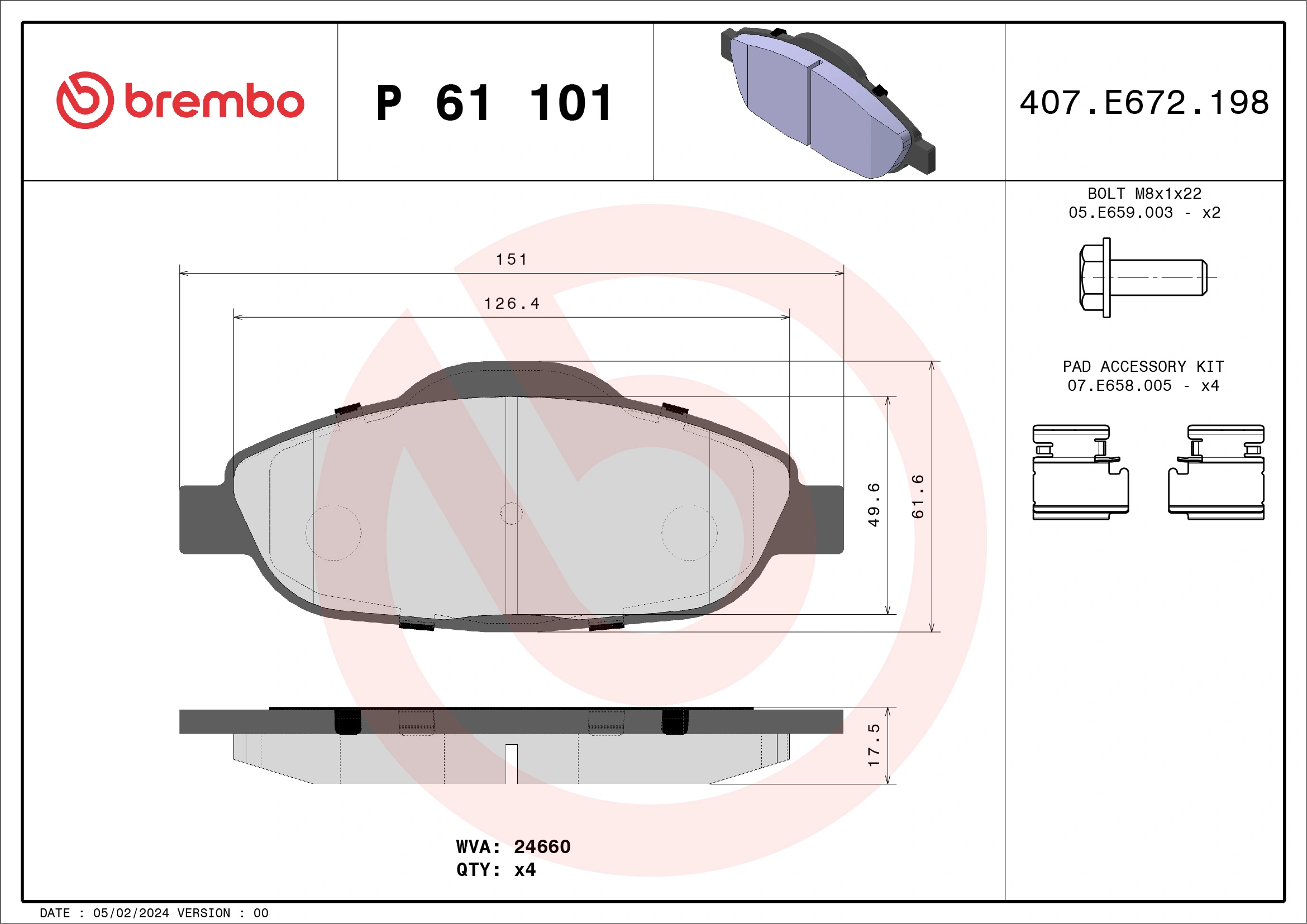 BREMBO P61101