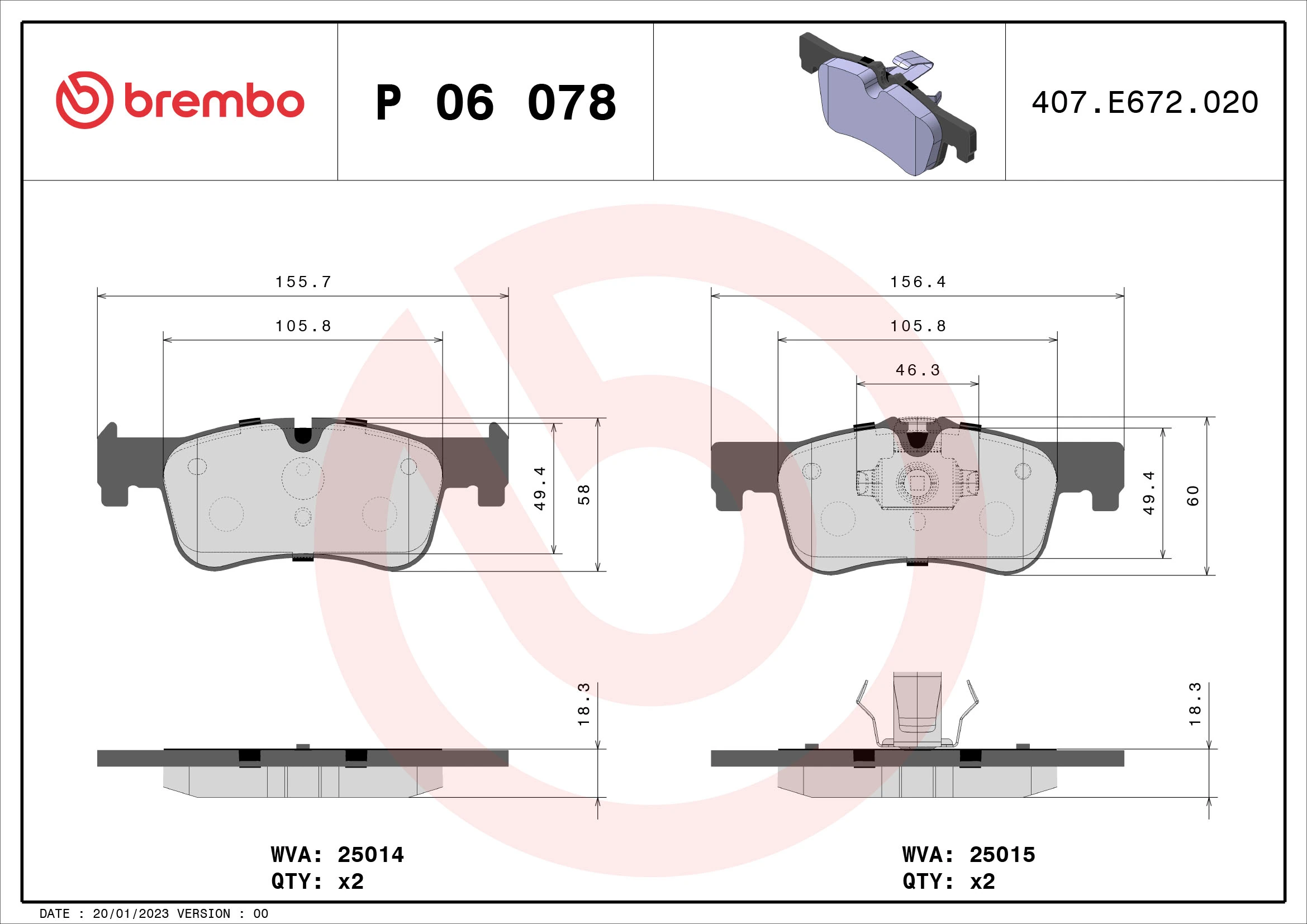 BREMBO P06078