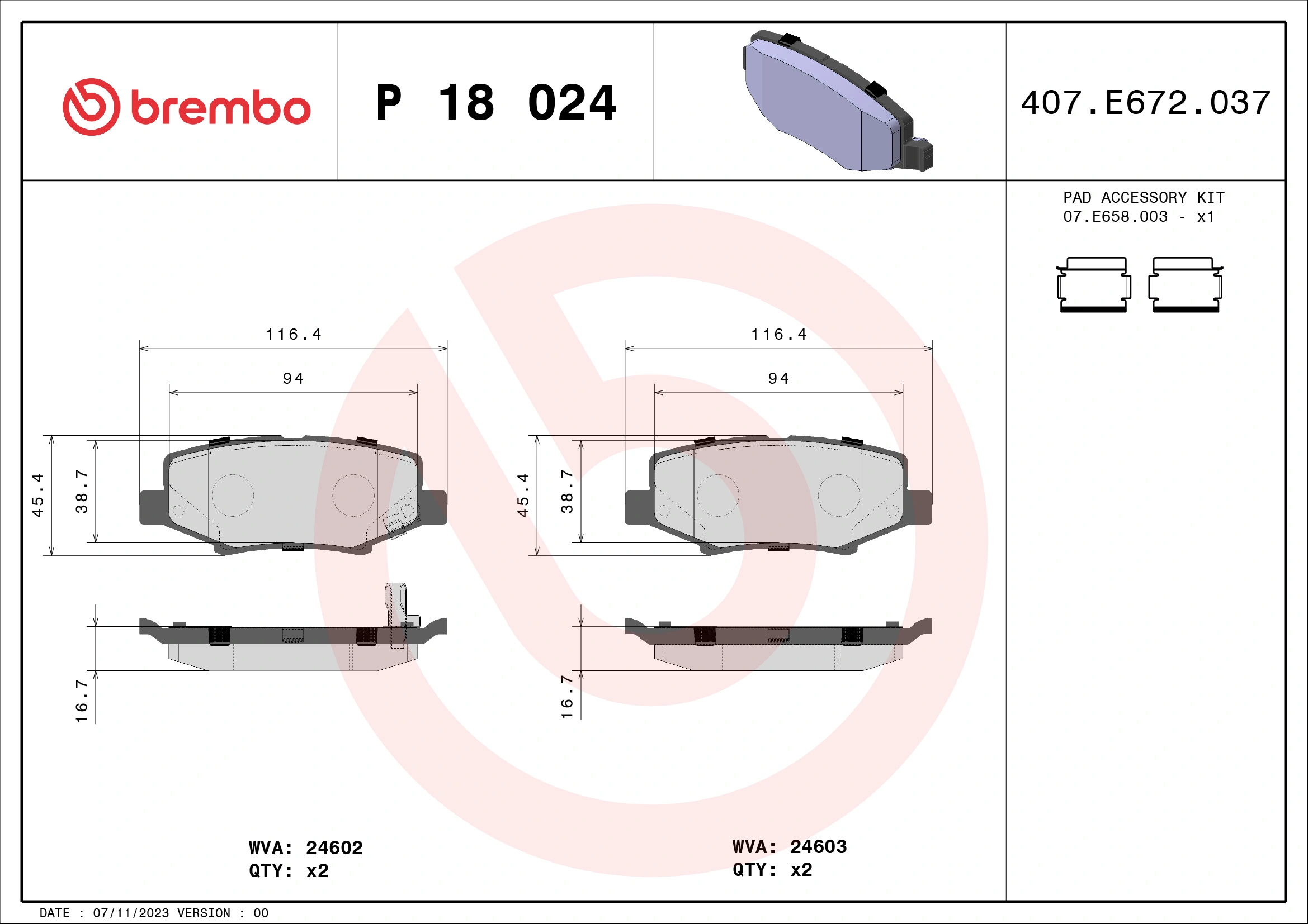 BREMBO P18024