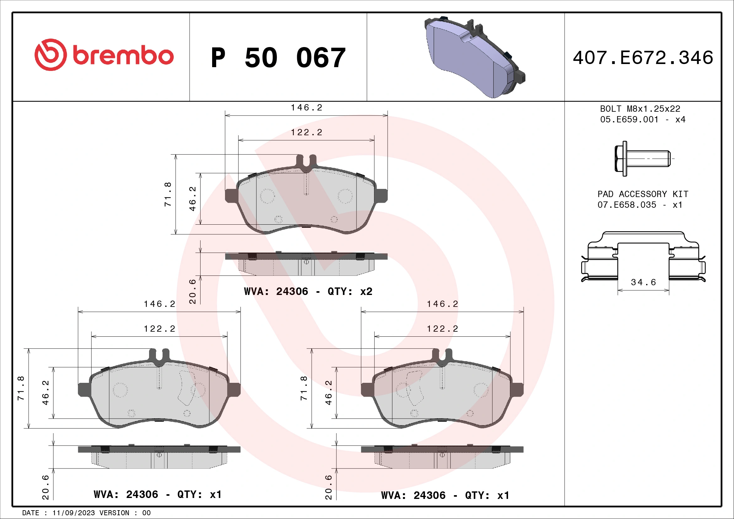 BREMBO P50067