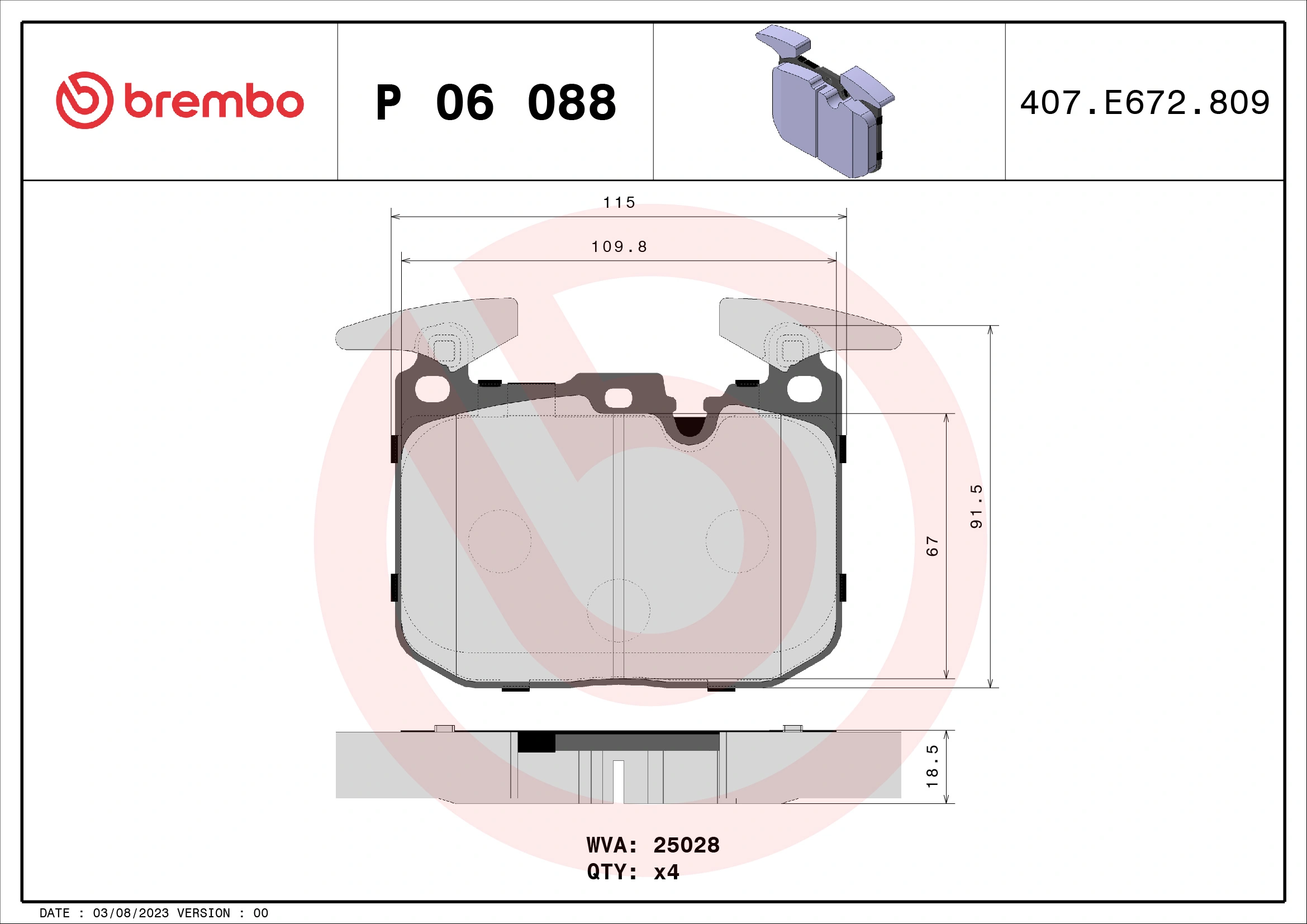 BREMBO P06088