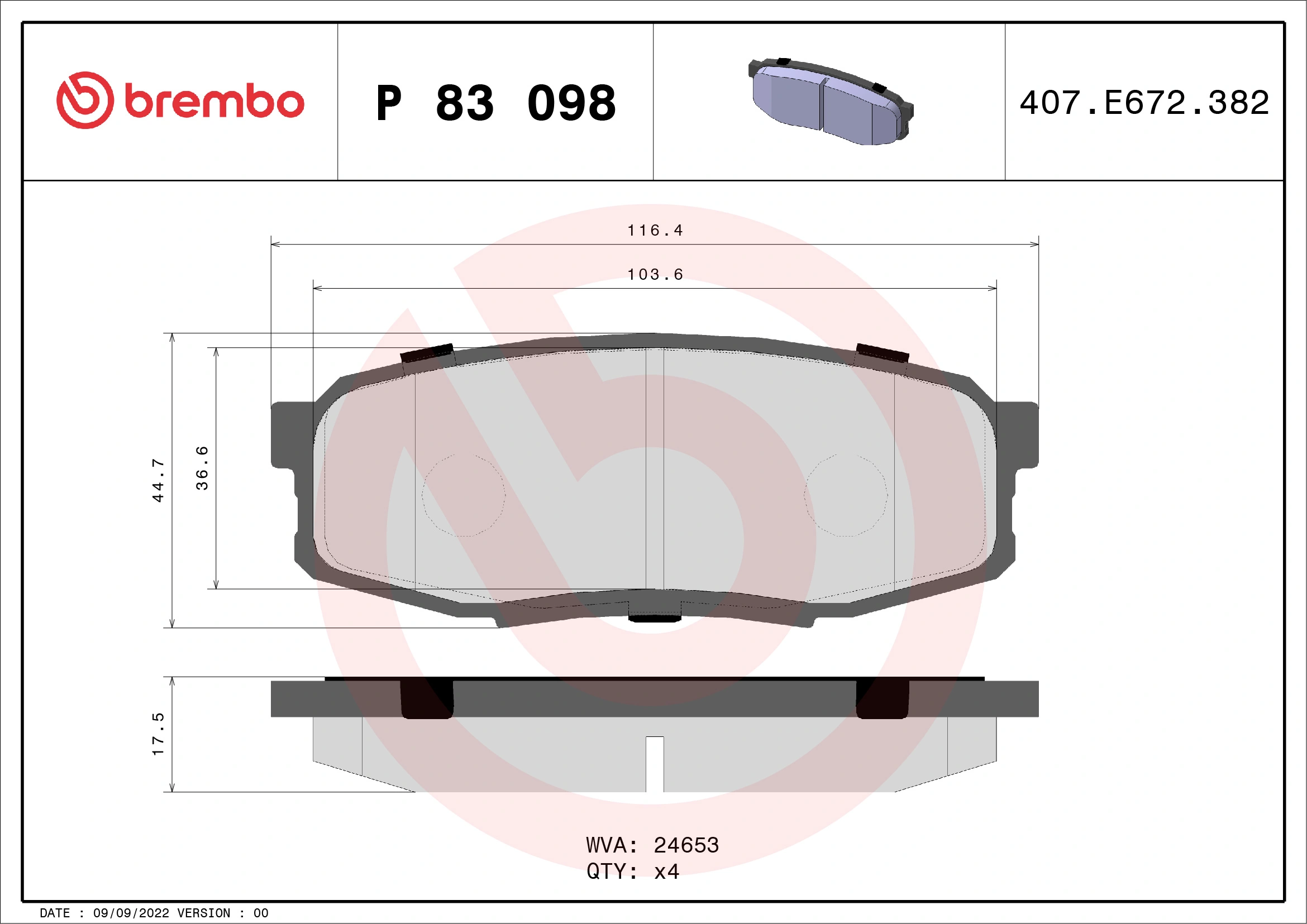 BREMBO P83098