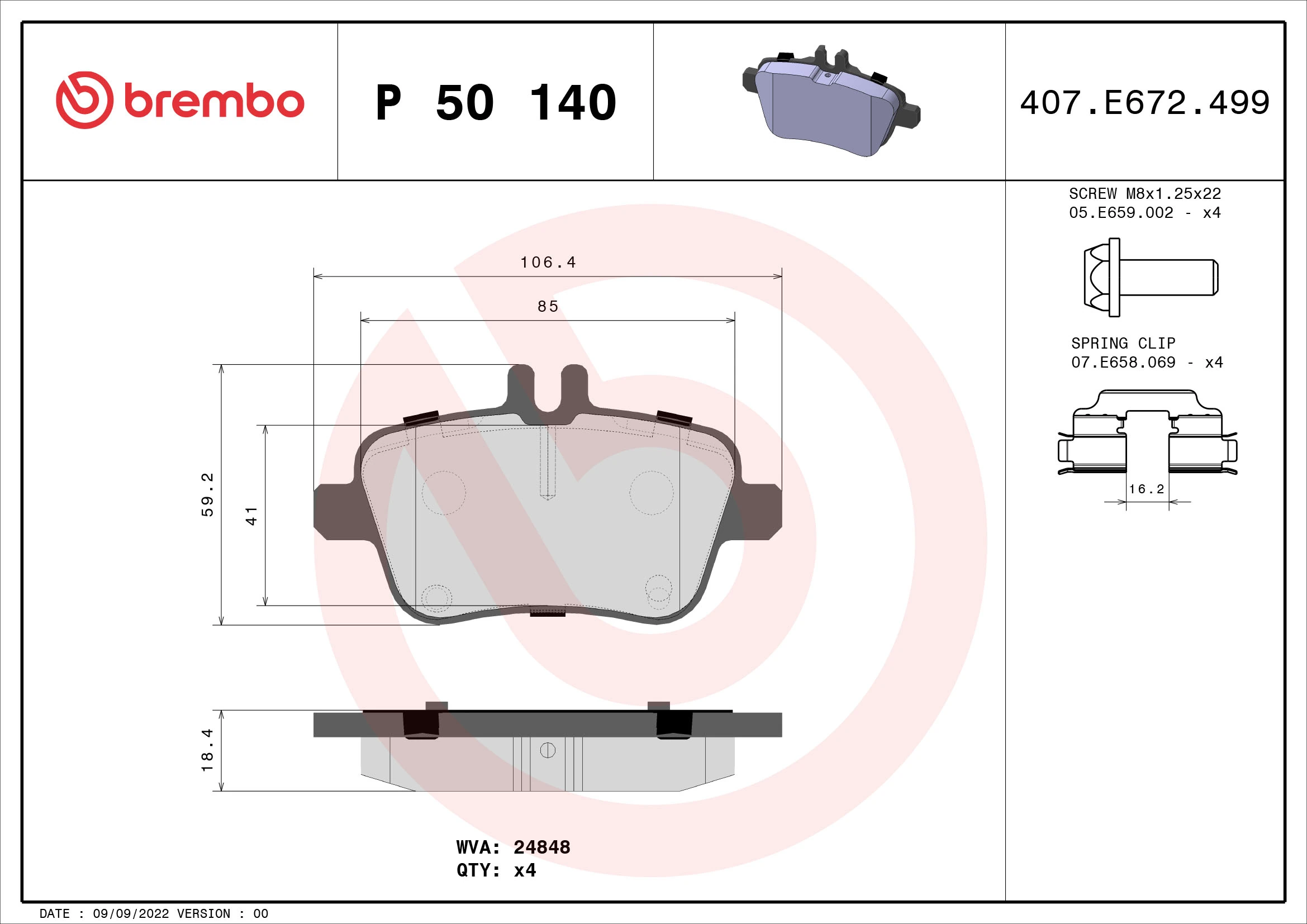 BREMBO P50140