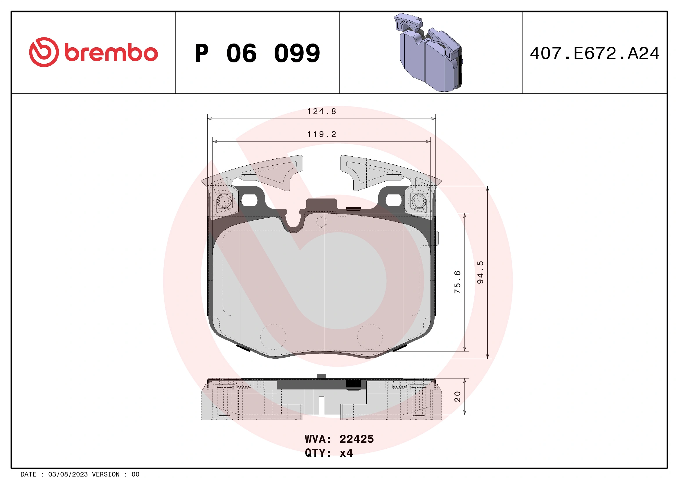BREMBO P06099