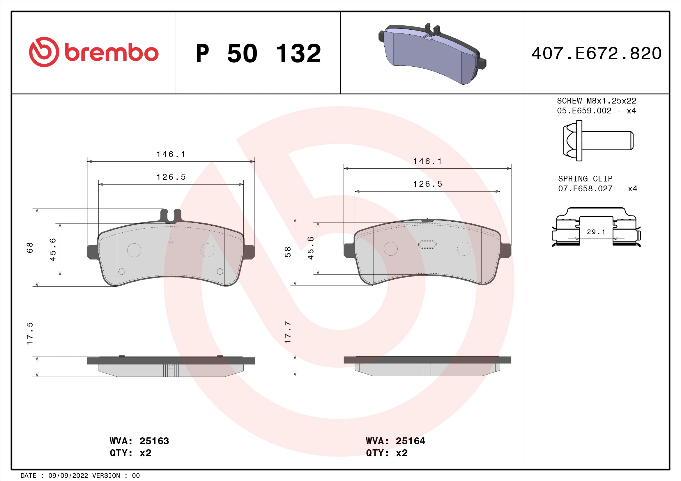 BREMBO P50132