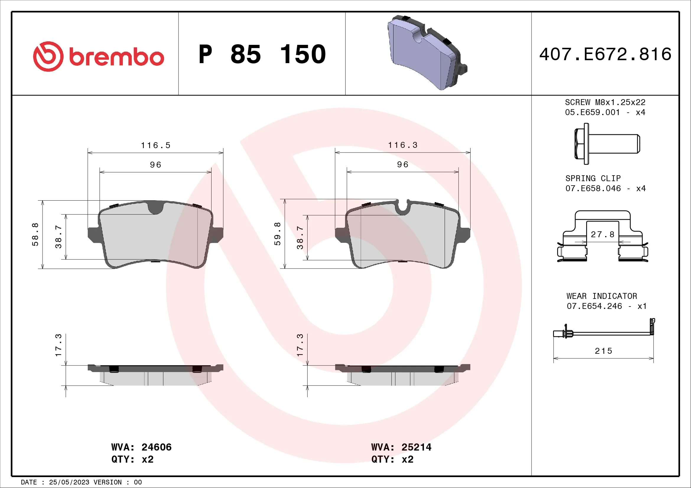 BREMBO P85150