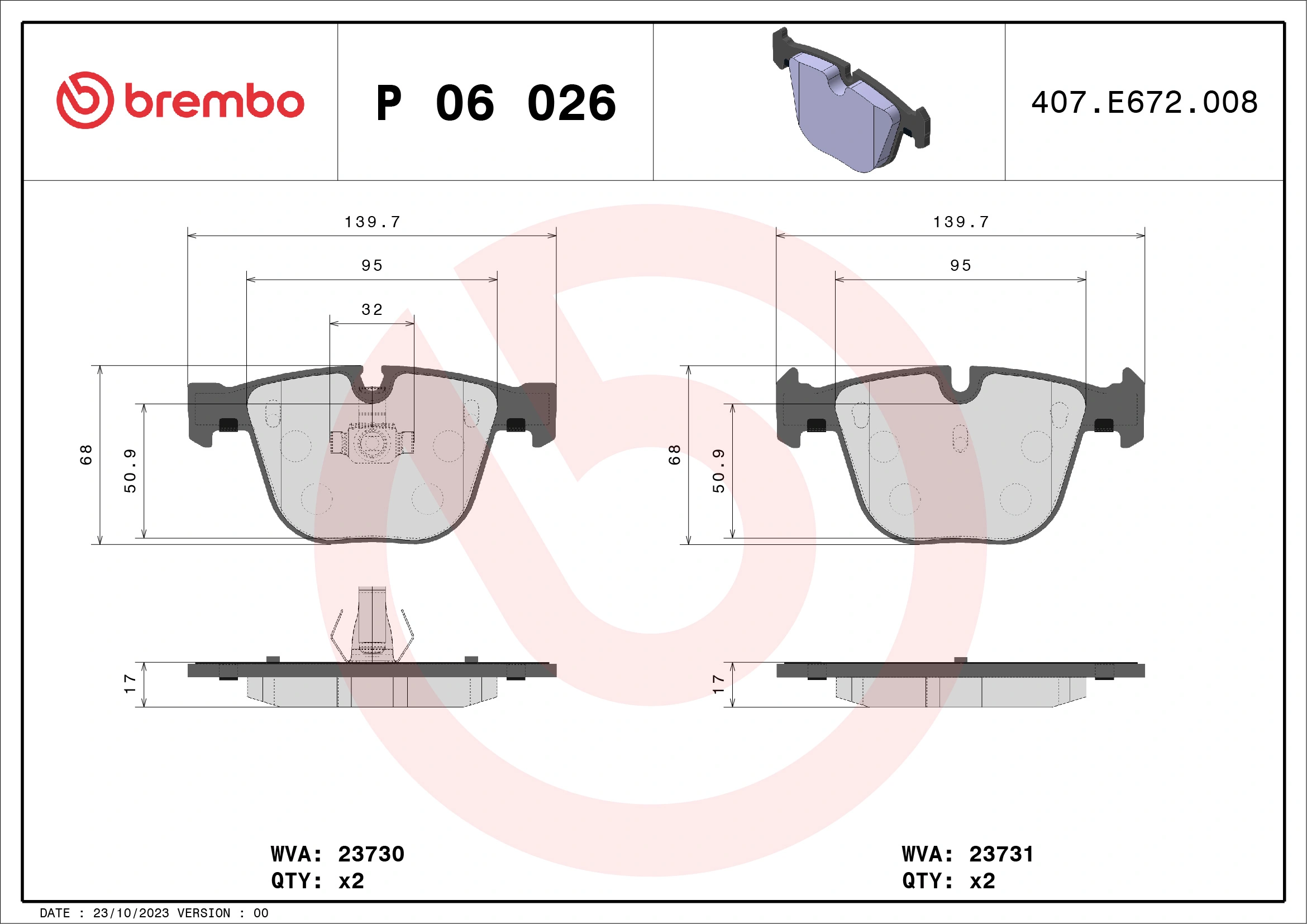 BREMBO P06026