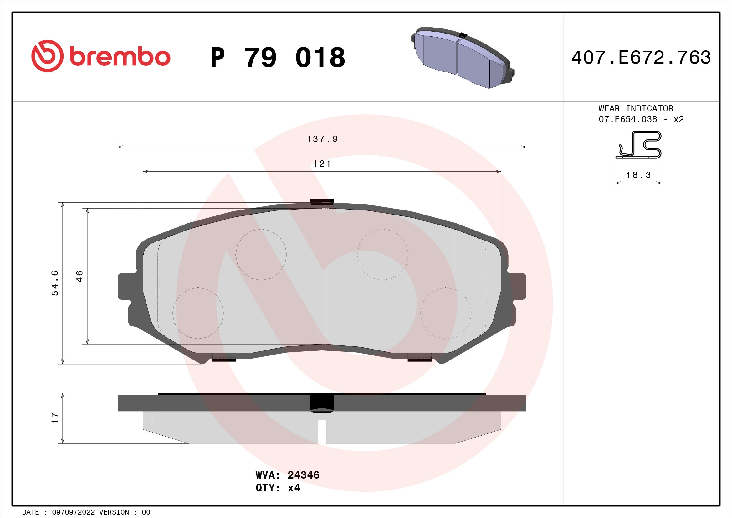 BREMBO P79018