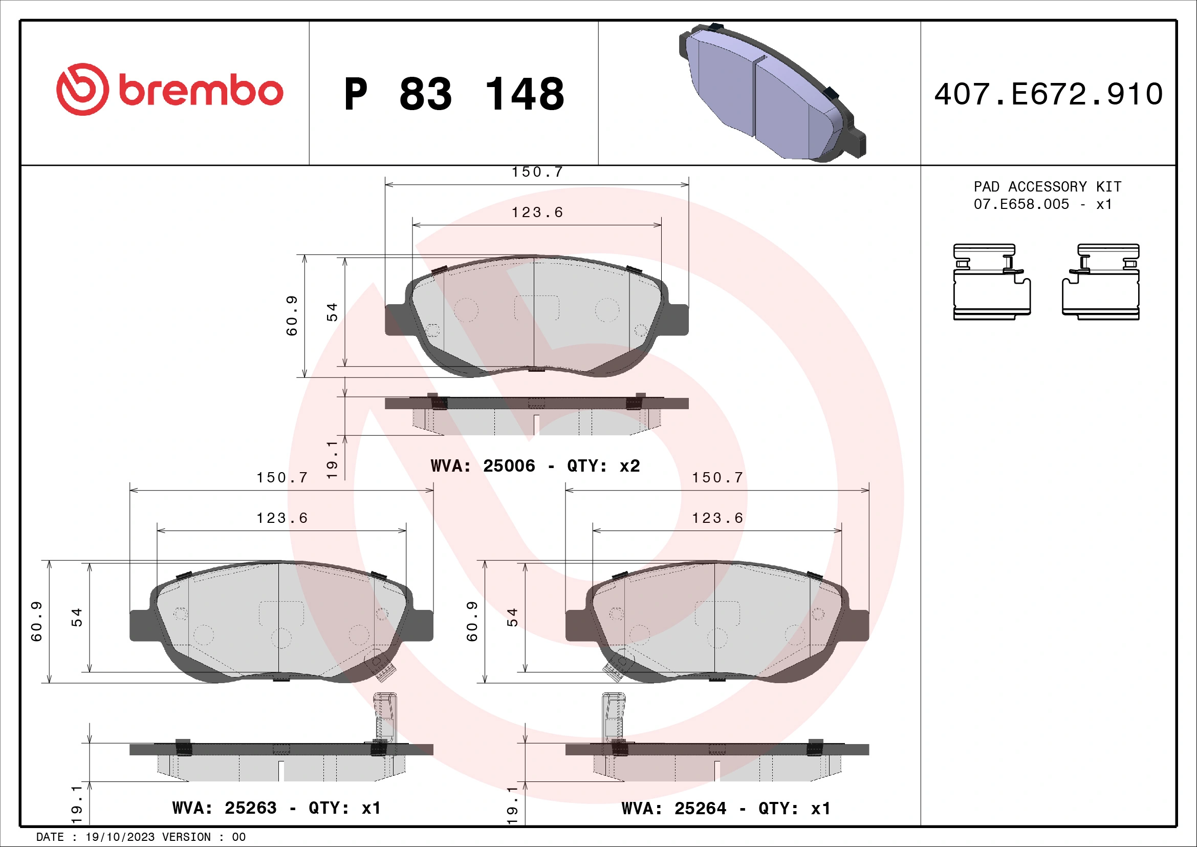 BREMBO P83148