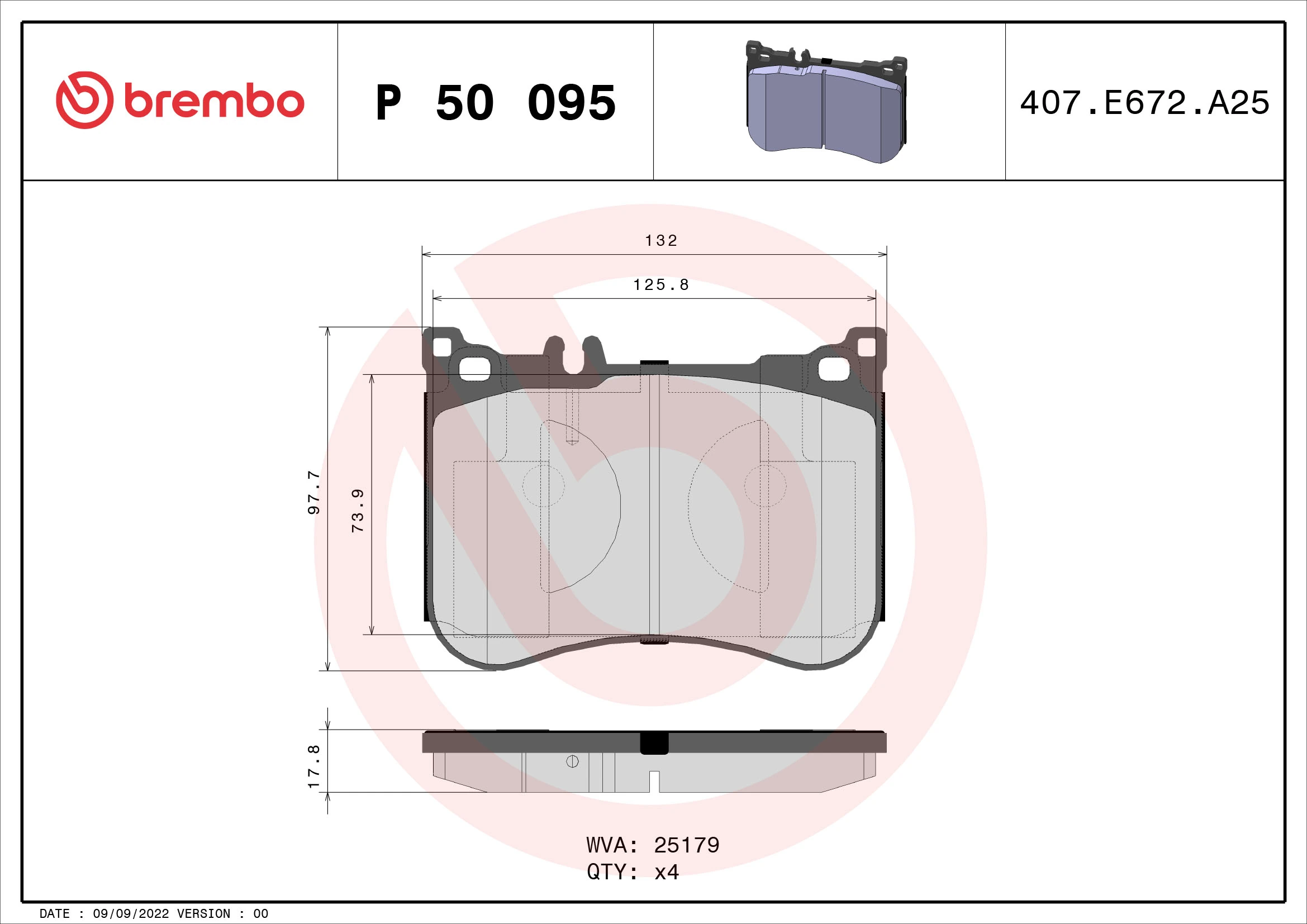 BREMBO P50095