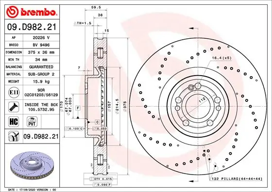 BREMBO 09D98221
