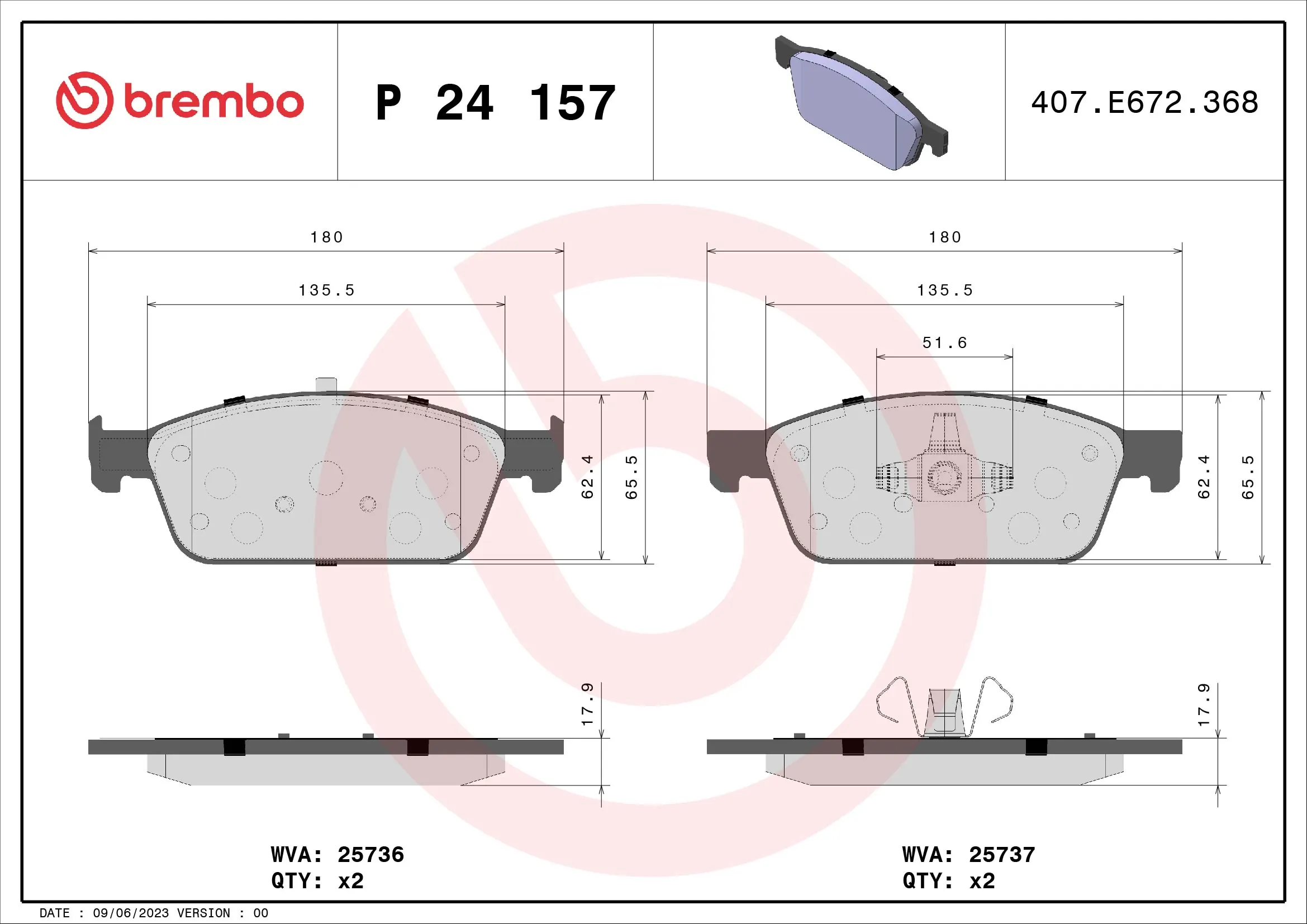 BREMBO P24157