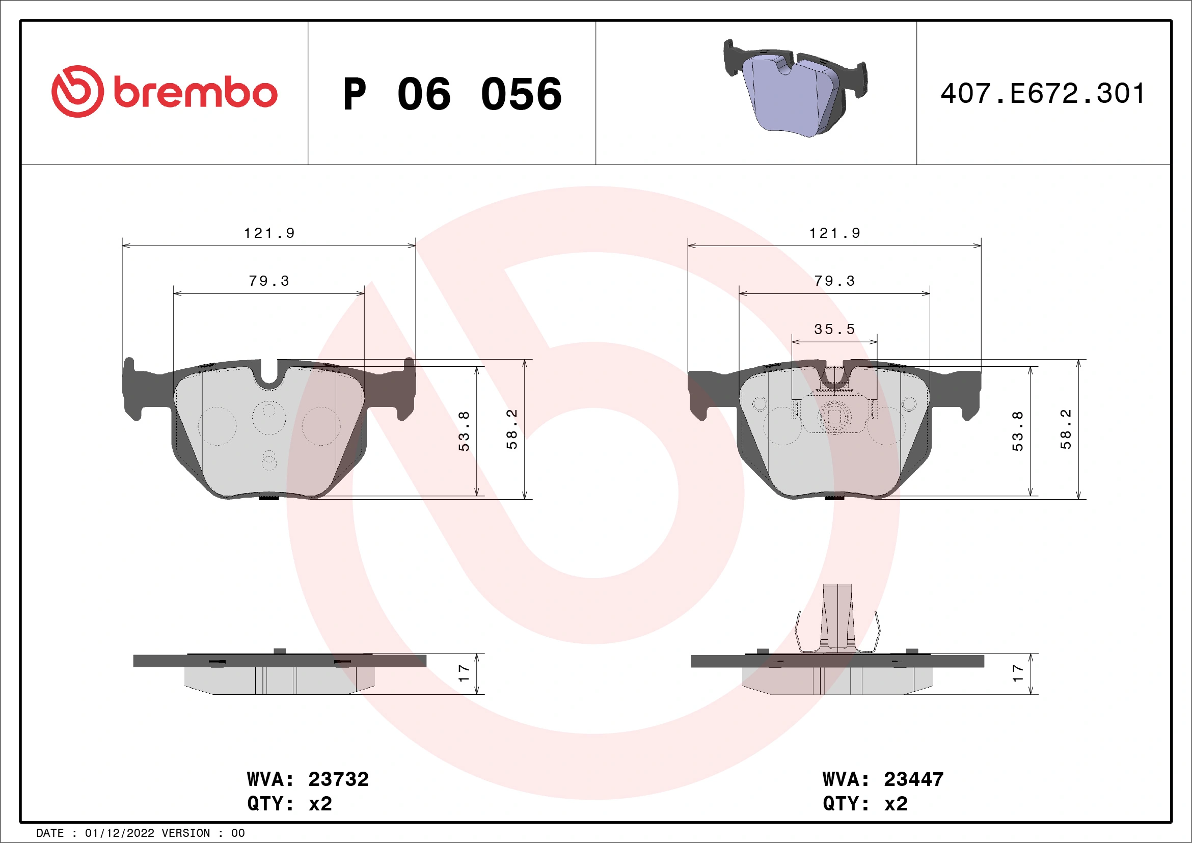 BREMBO P06056