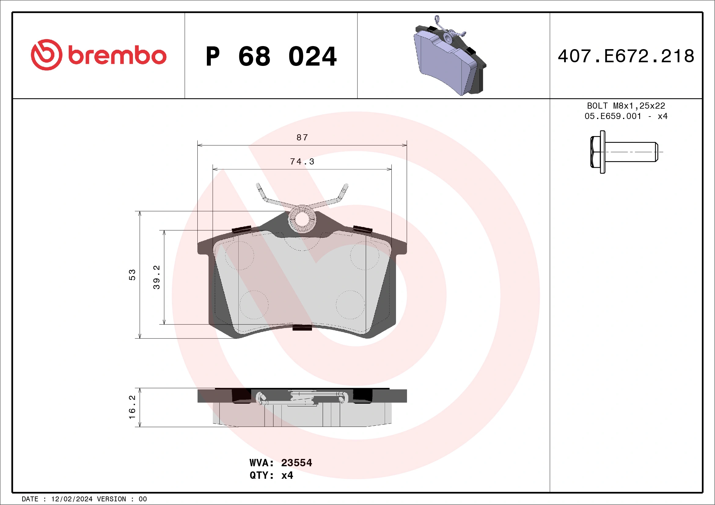 BREMBO P68024