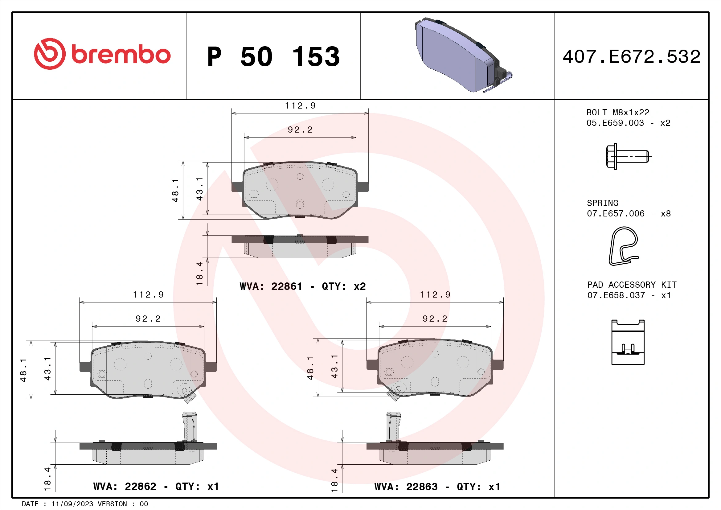BREMBO P50153