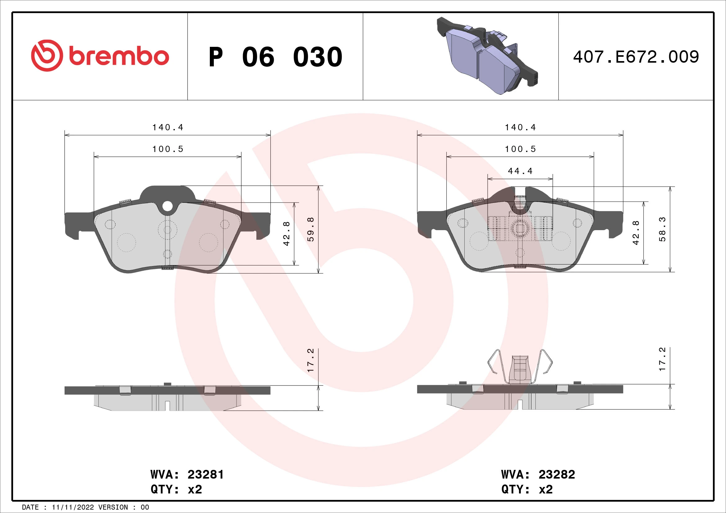 BREMBO P06030
