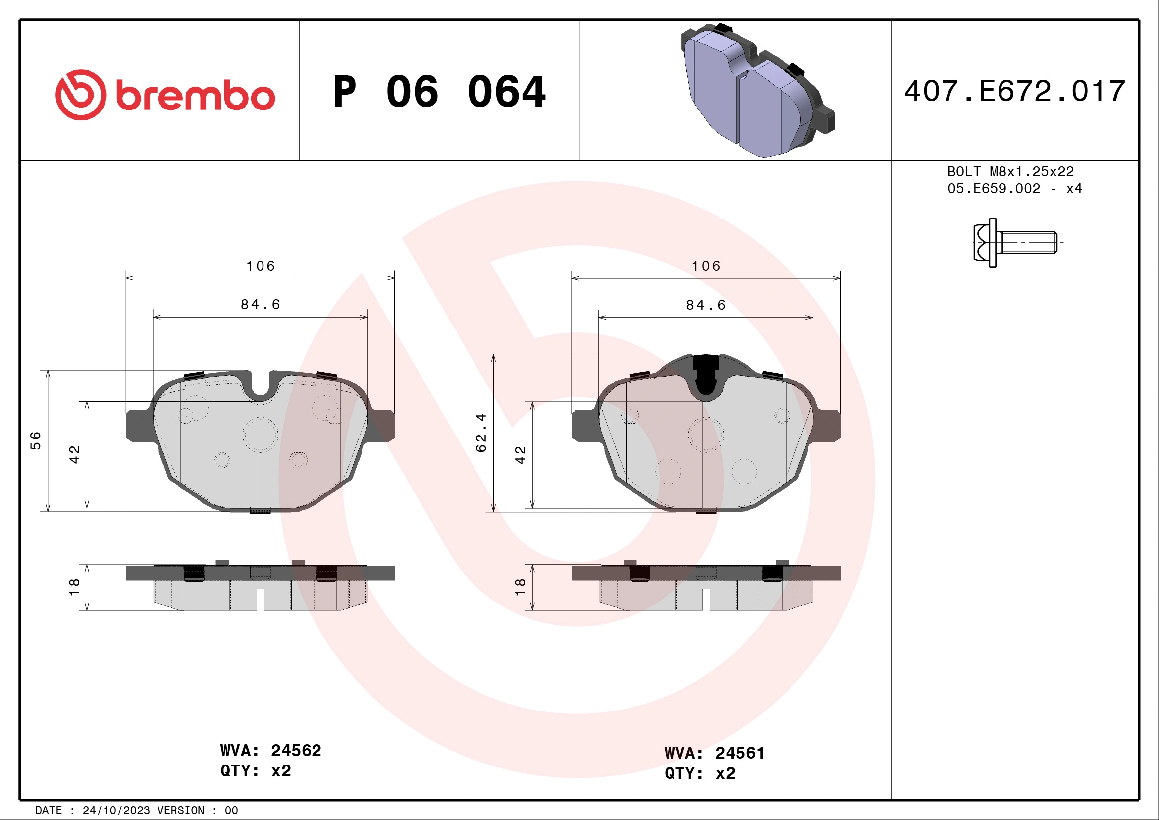 BREMBO P06064