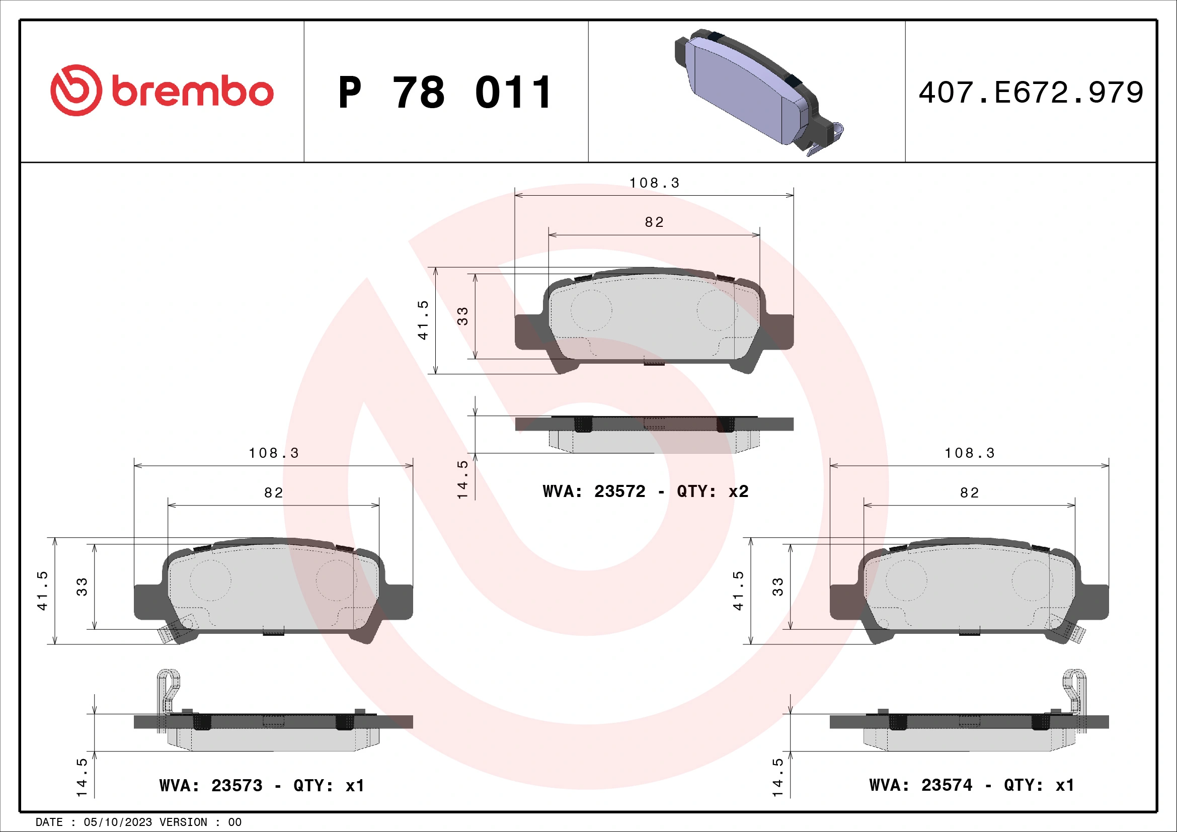BREMBO P78011