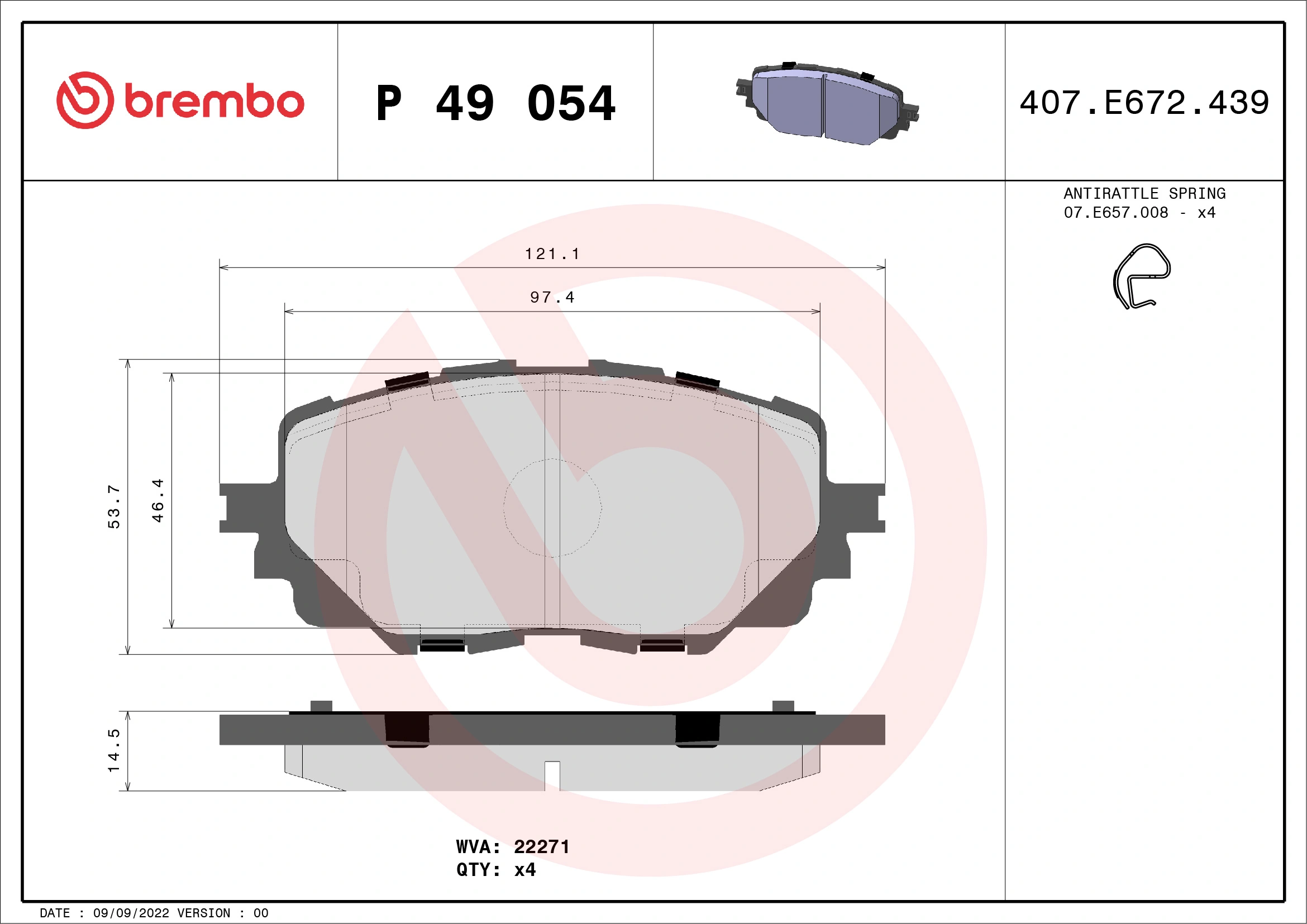 BREMBO P49054