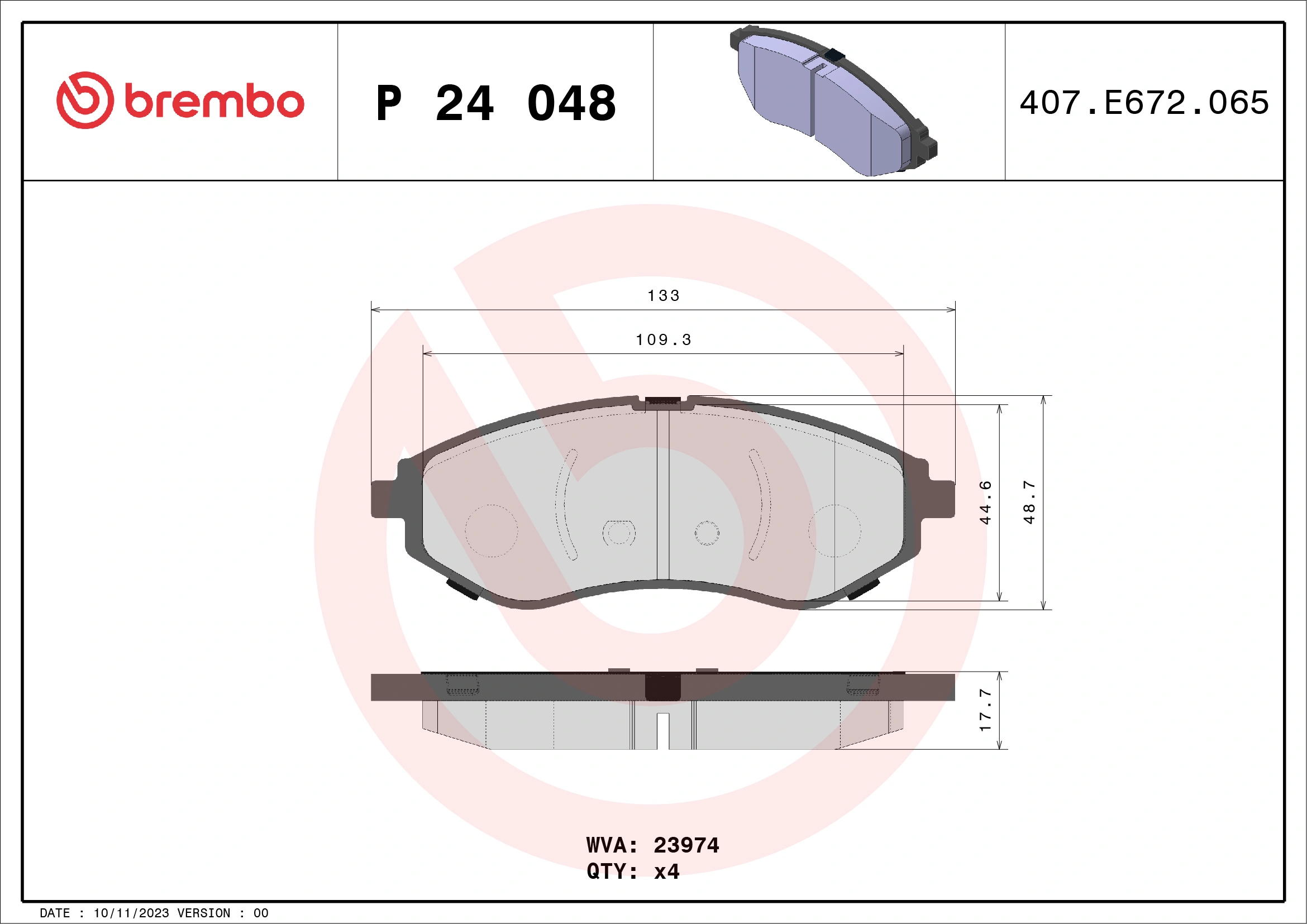 BREMBO P24048