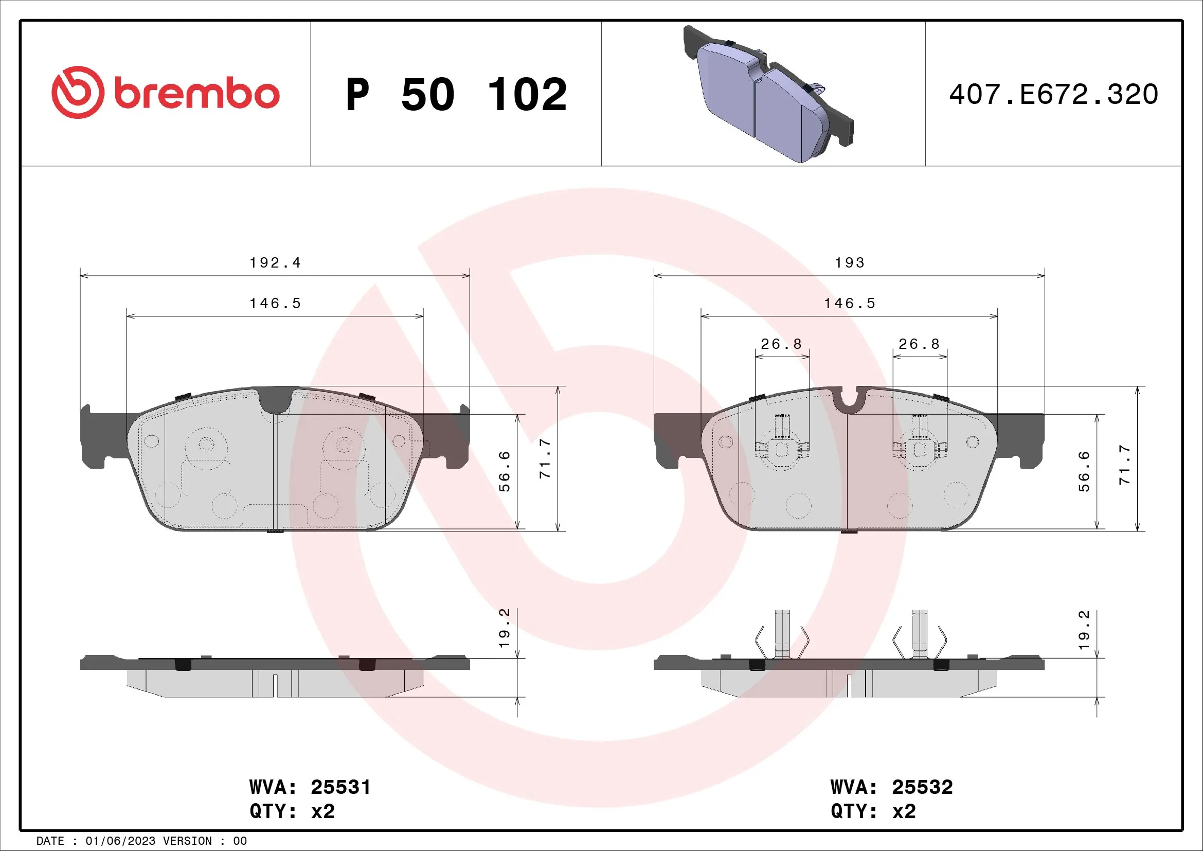 BREMBO P50102