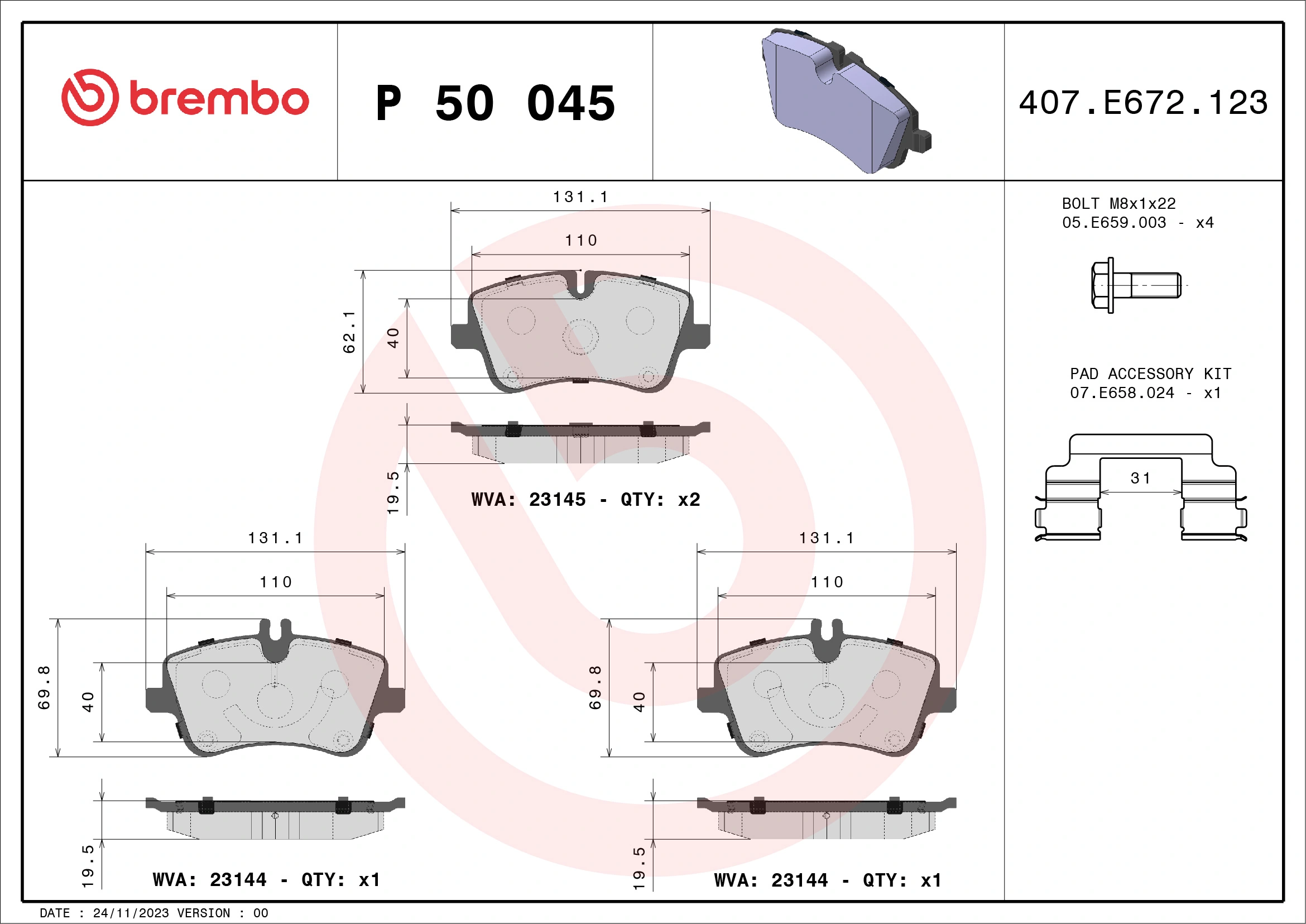 BREMBO P50045
