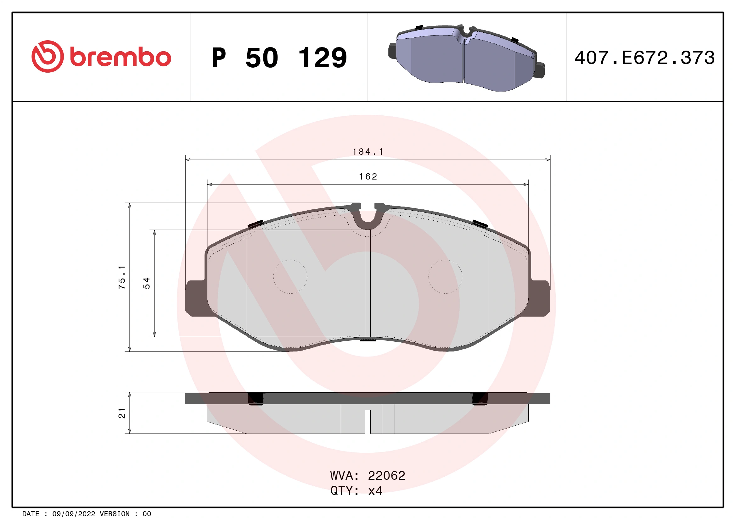 BREMBO P50129
