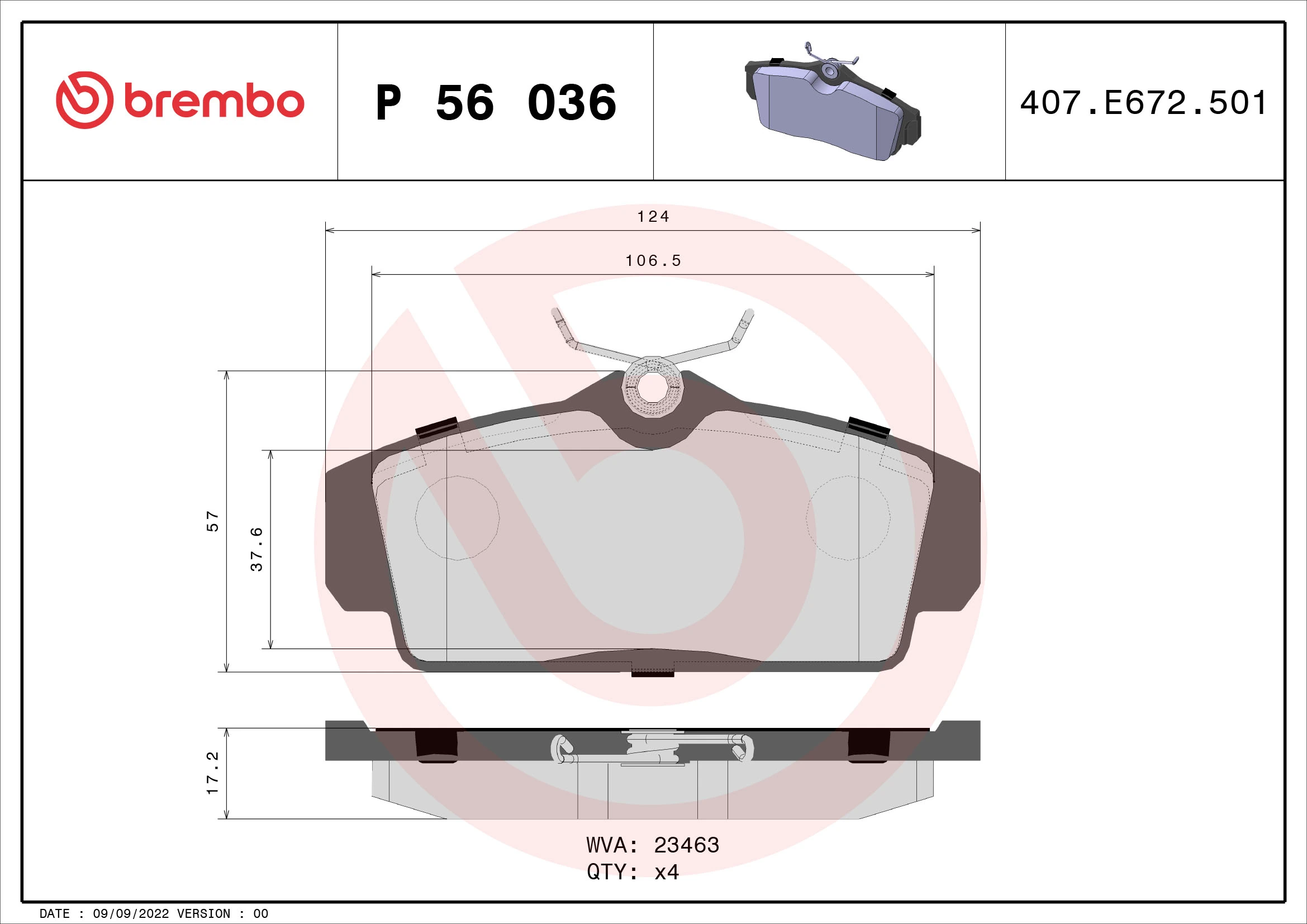 BREMBO P56036