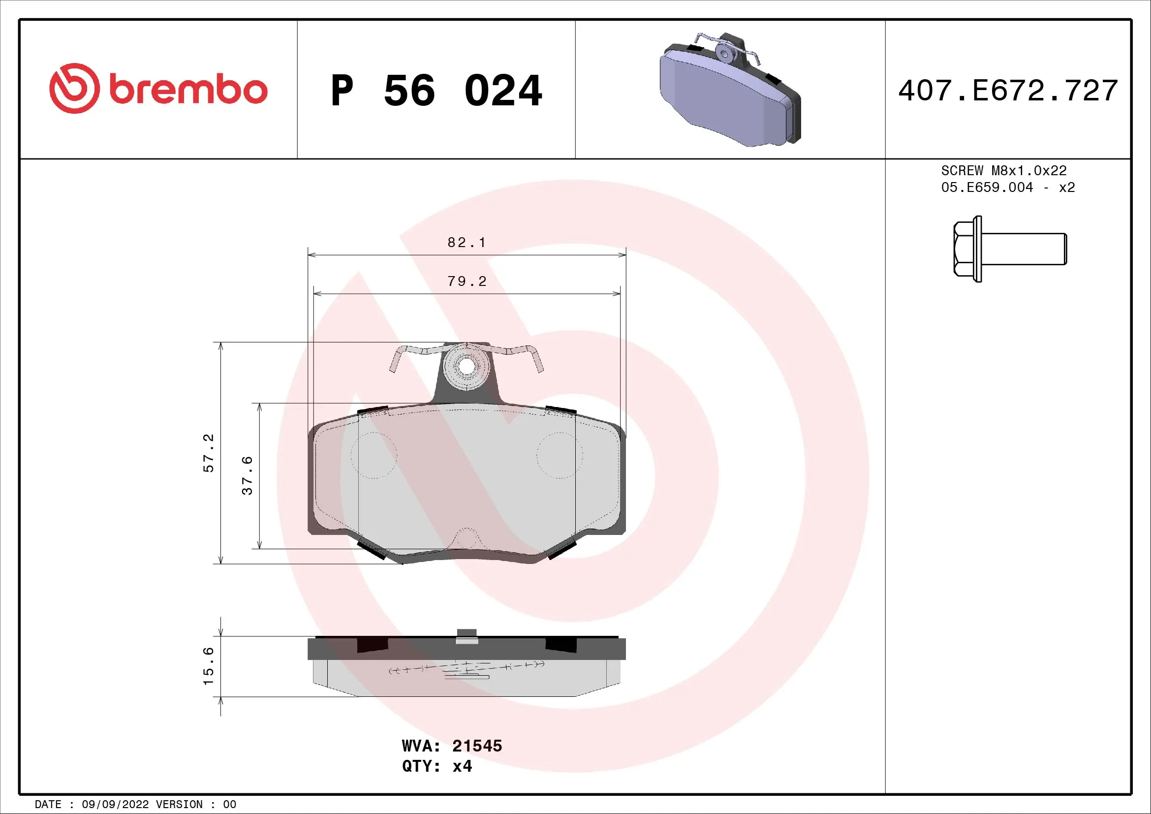 BREMBO P56024