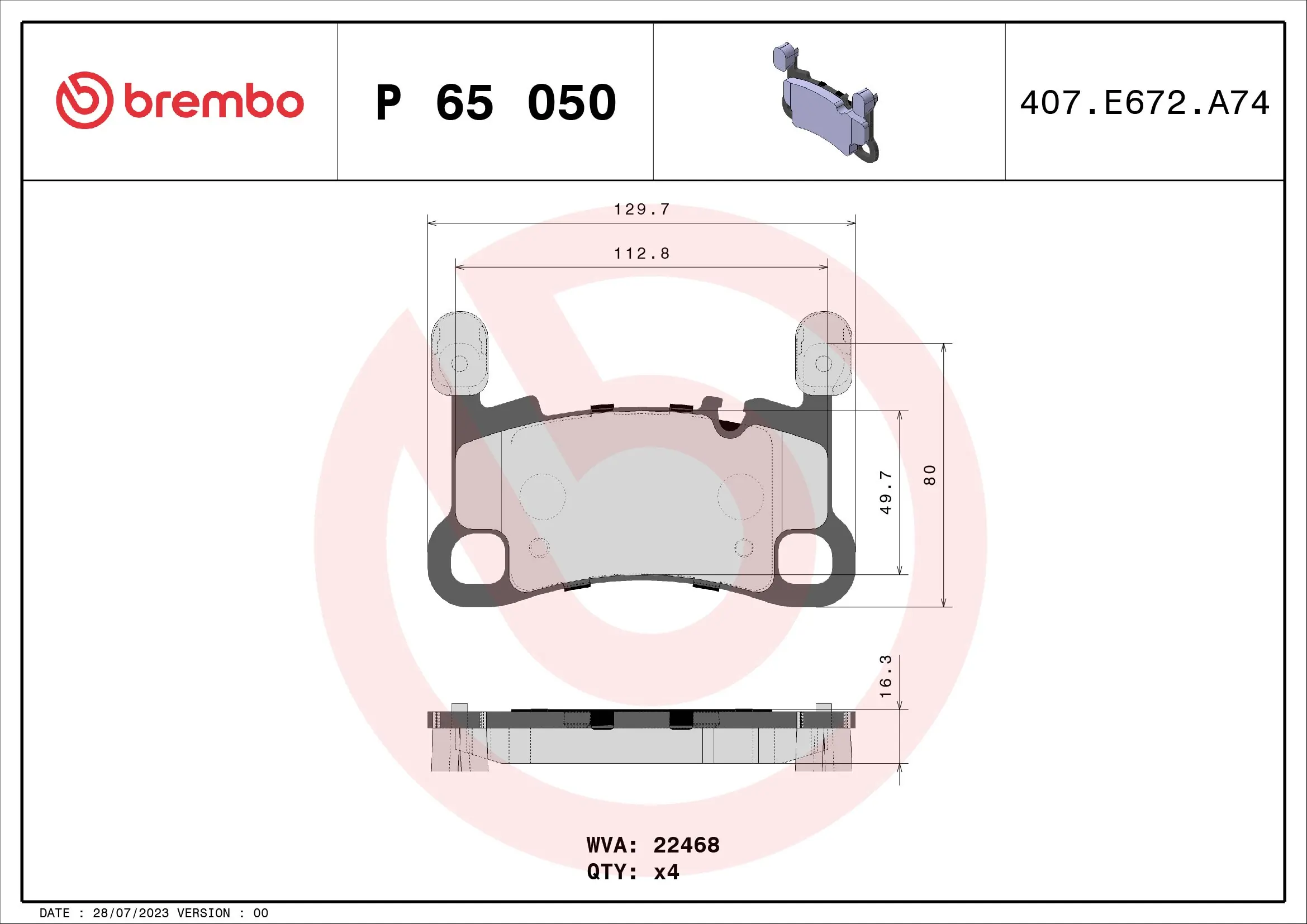 Porsche 9Y0698451AC