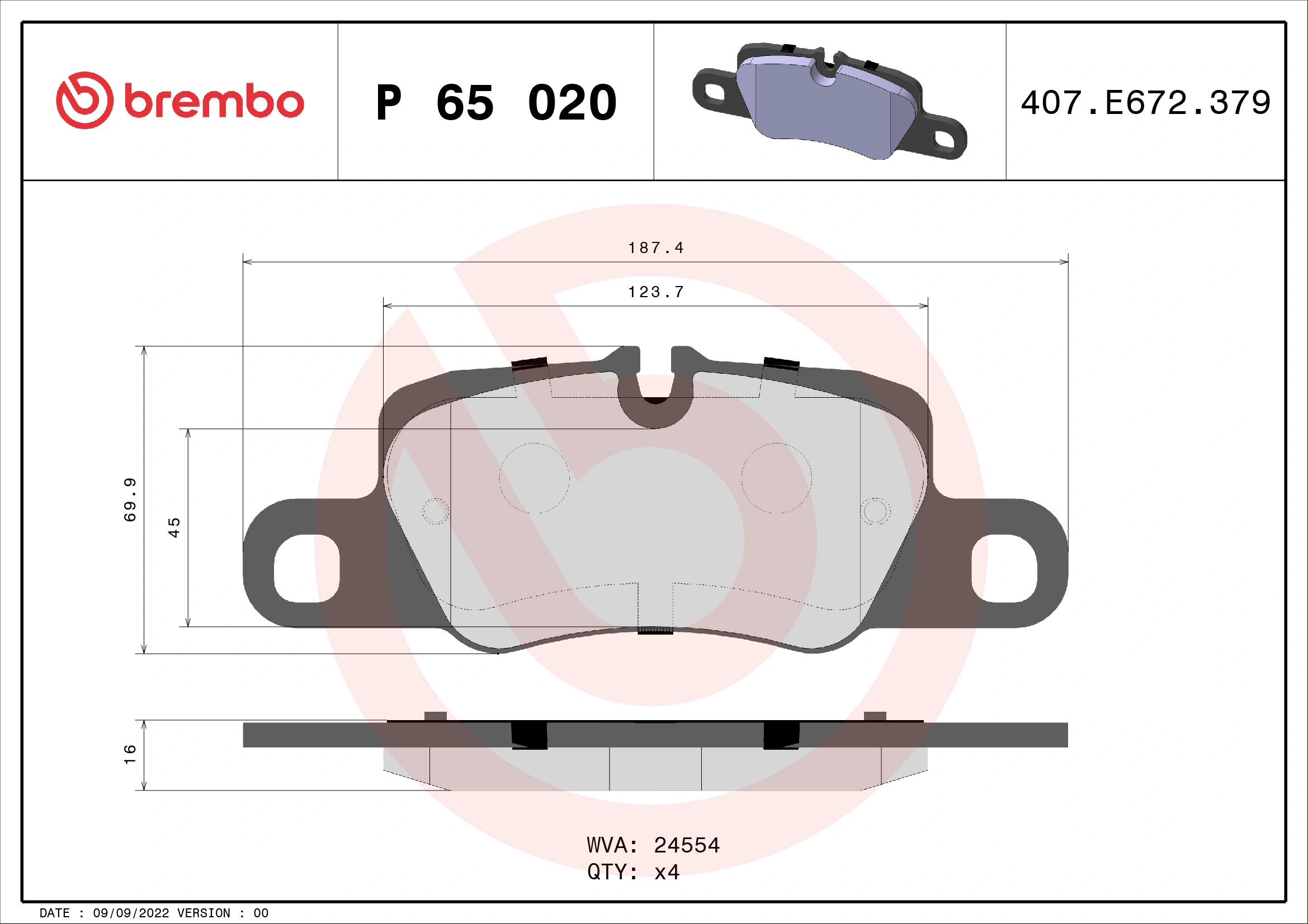 BREMBO P65020