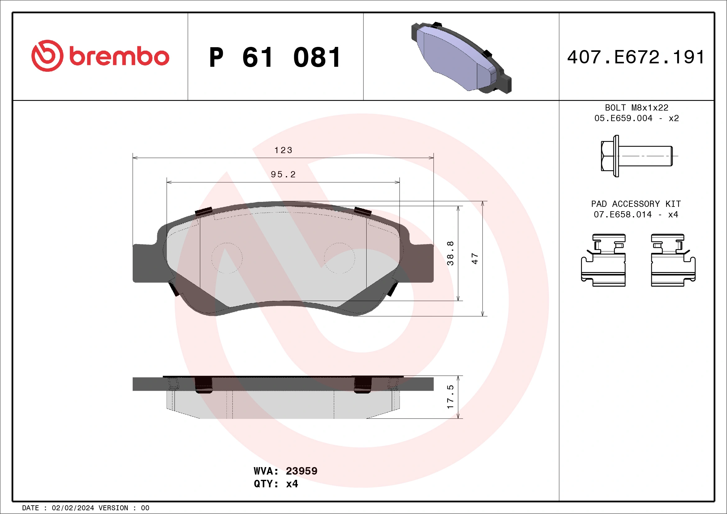 BREMBO P61081