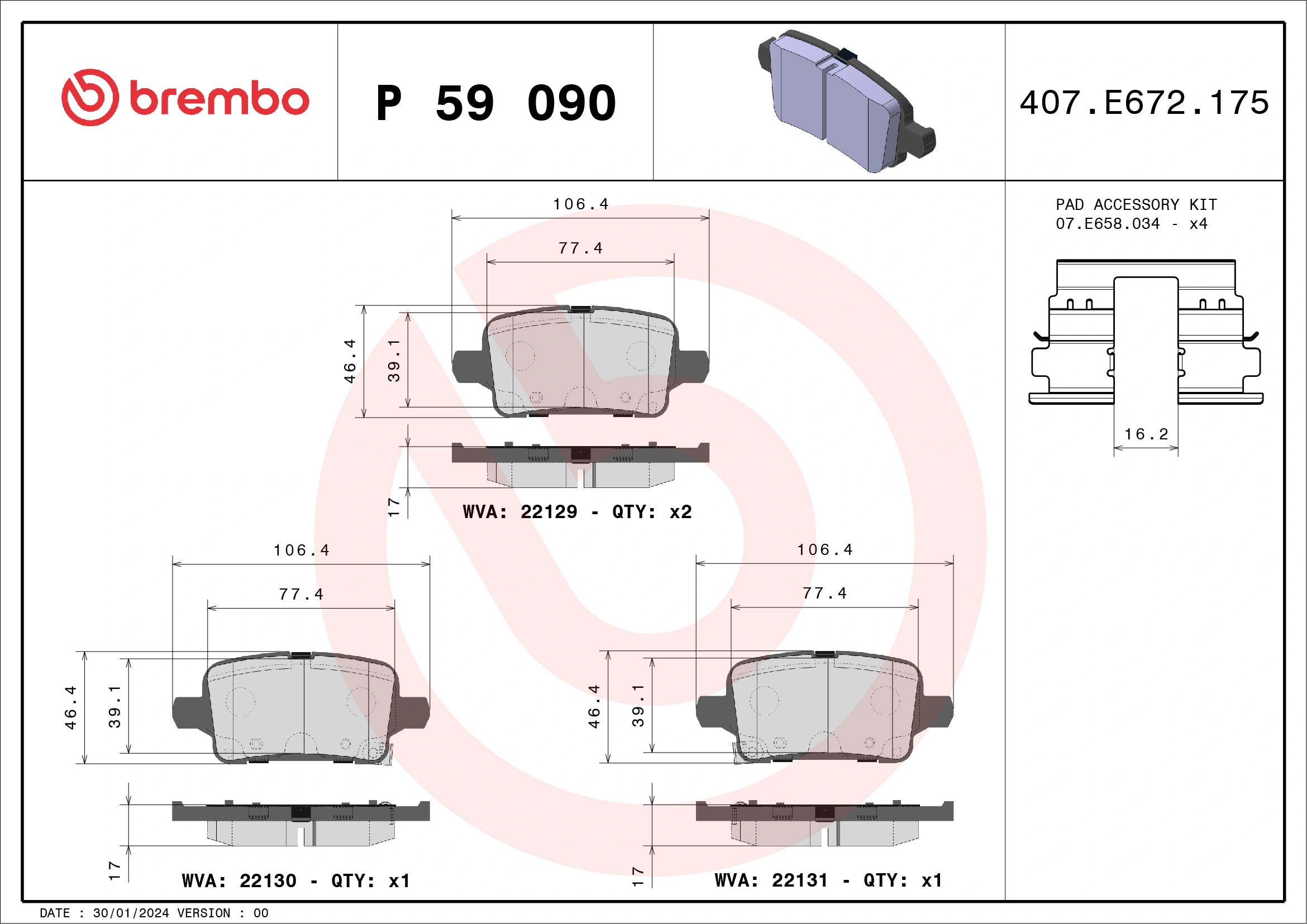 BREMBO P59090