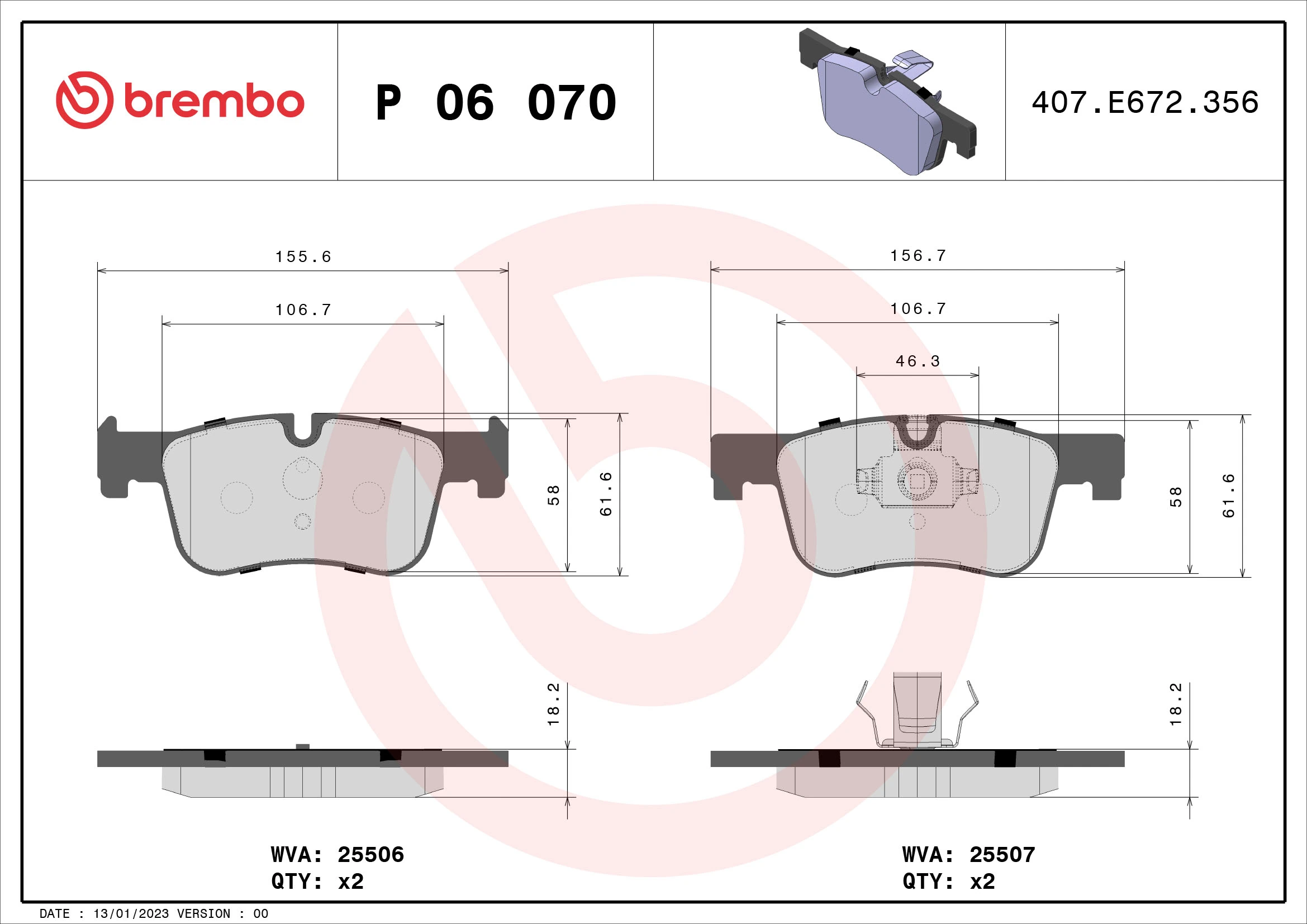 BREMBO P06070