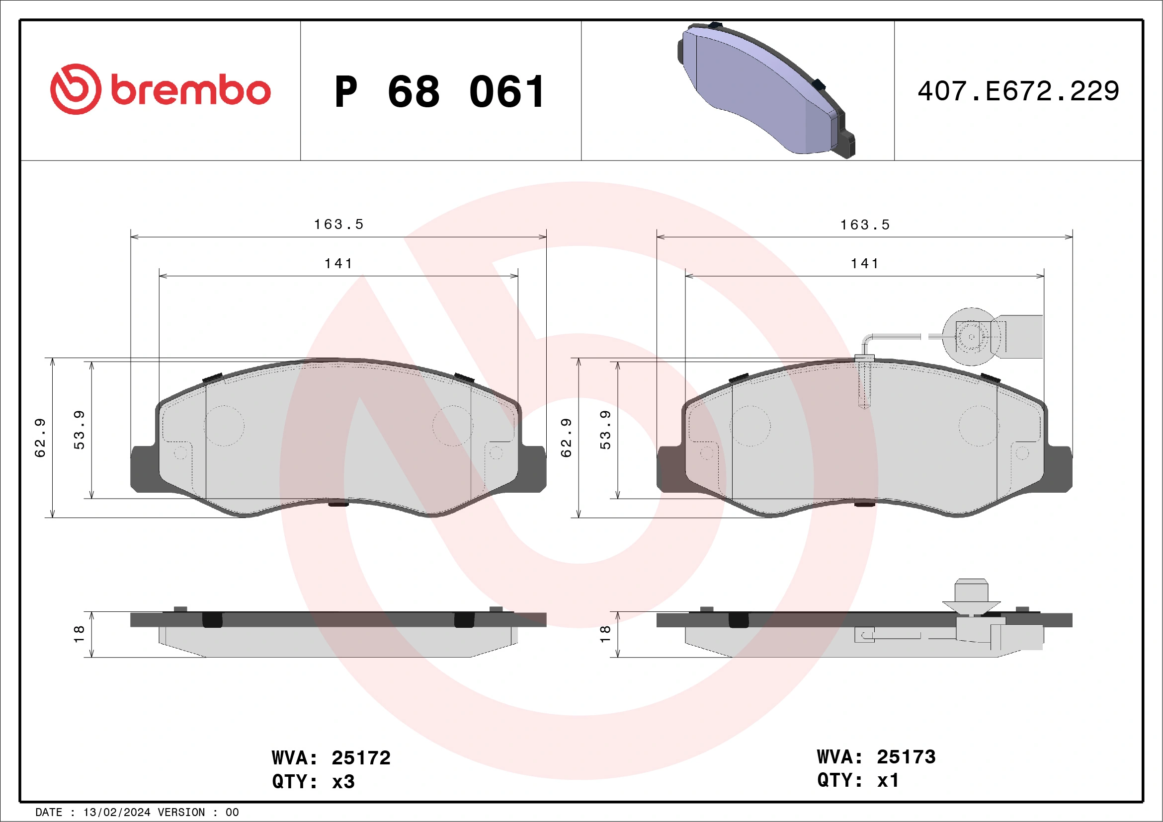 BREMBO P68061