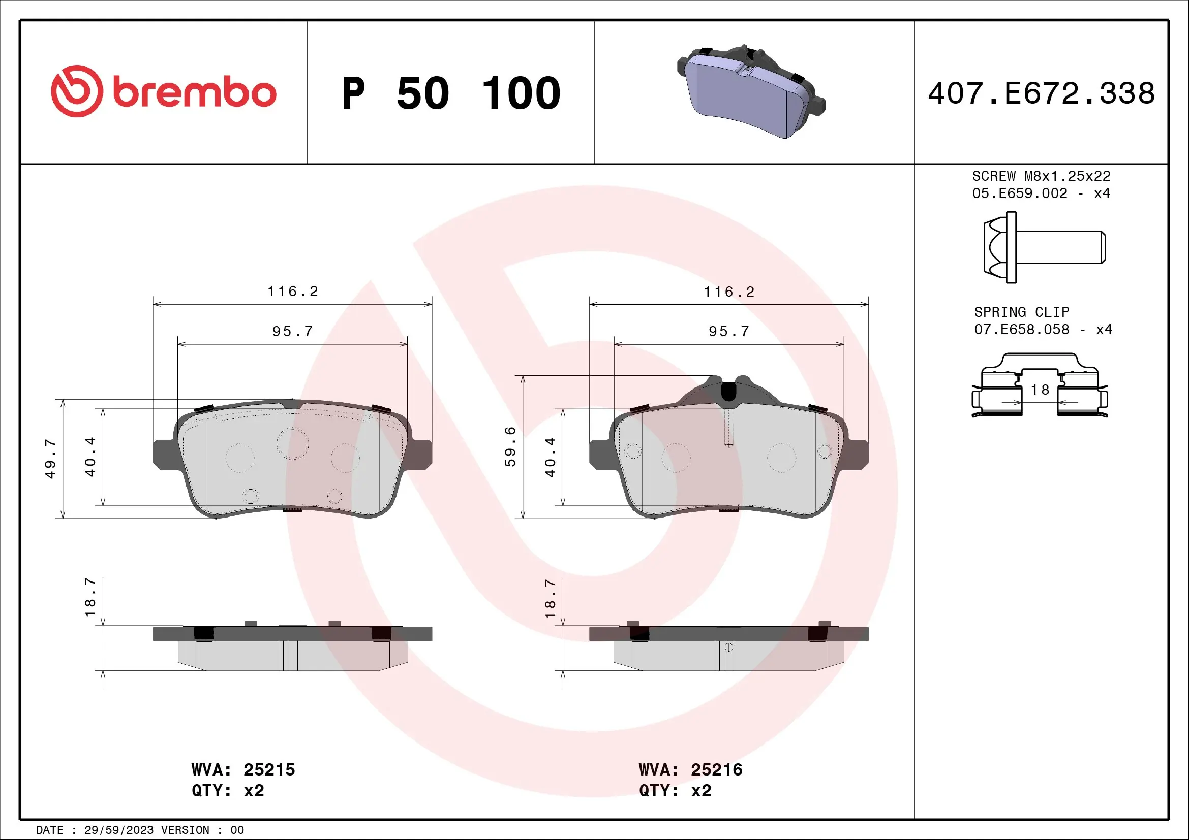 BREMBO P50100