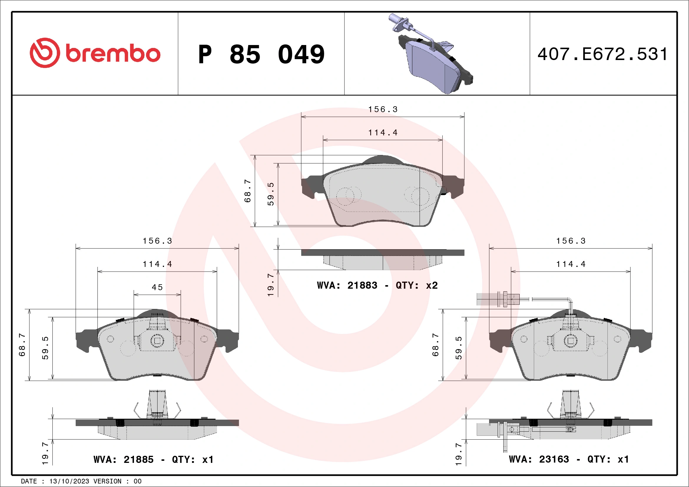BREMBO P85049