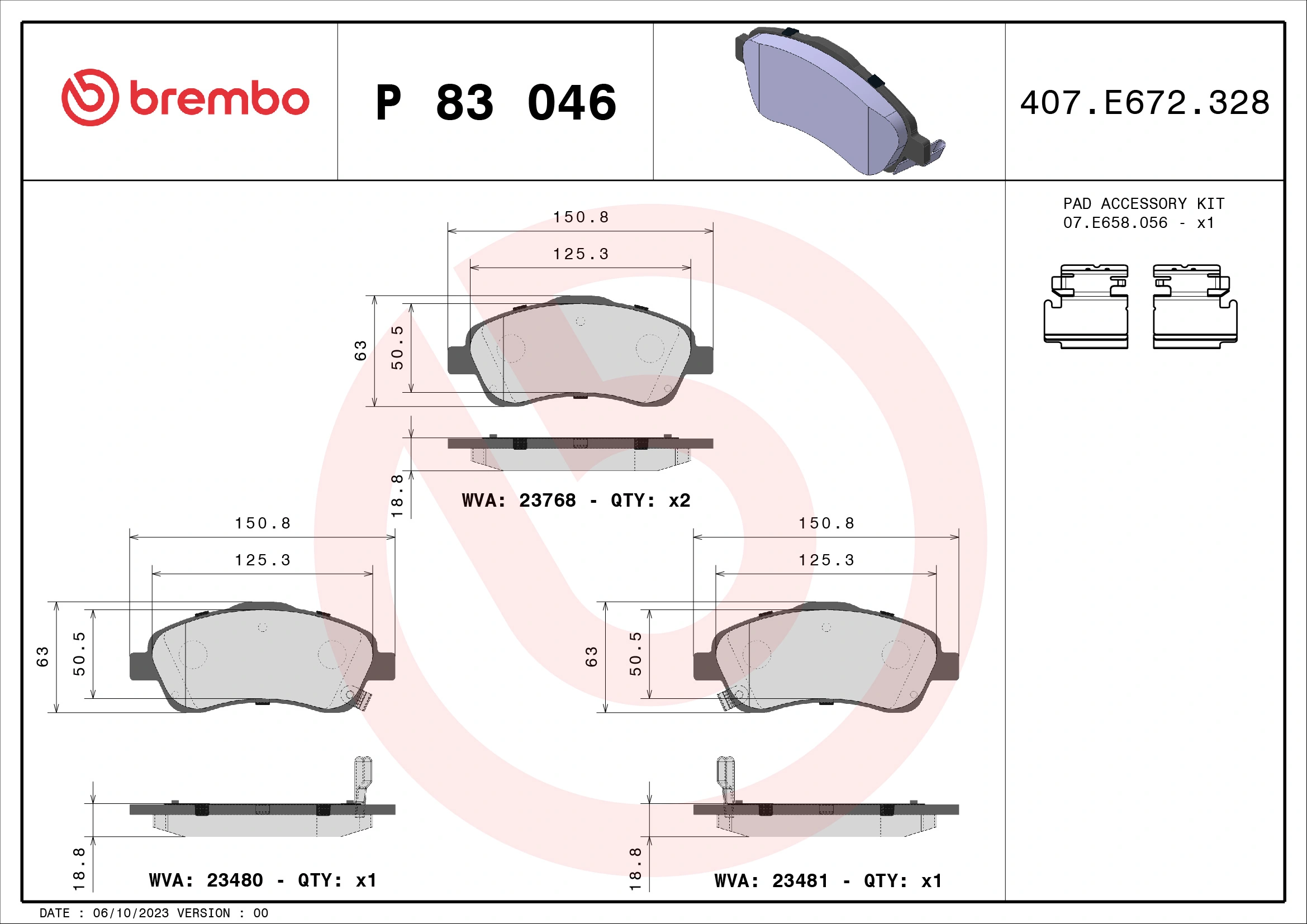 BREMBO P83046