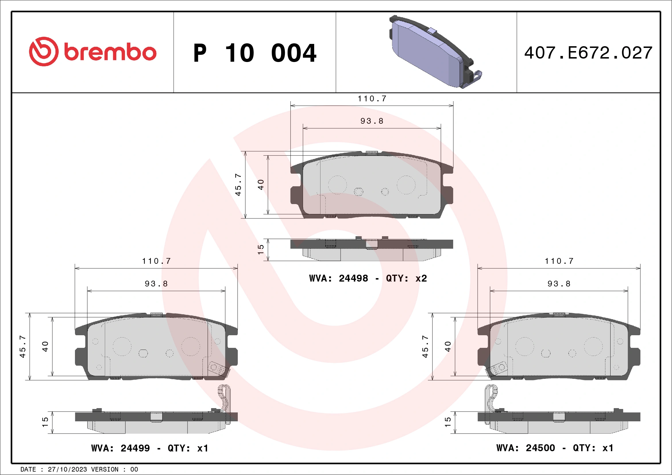 BREMBO P10004