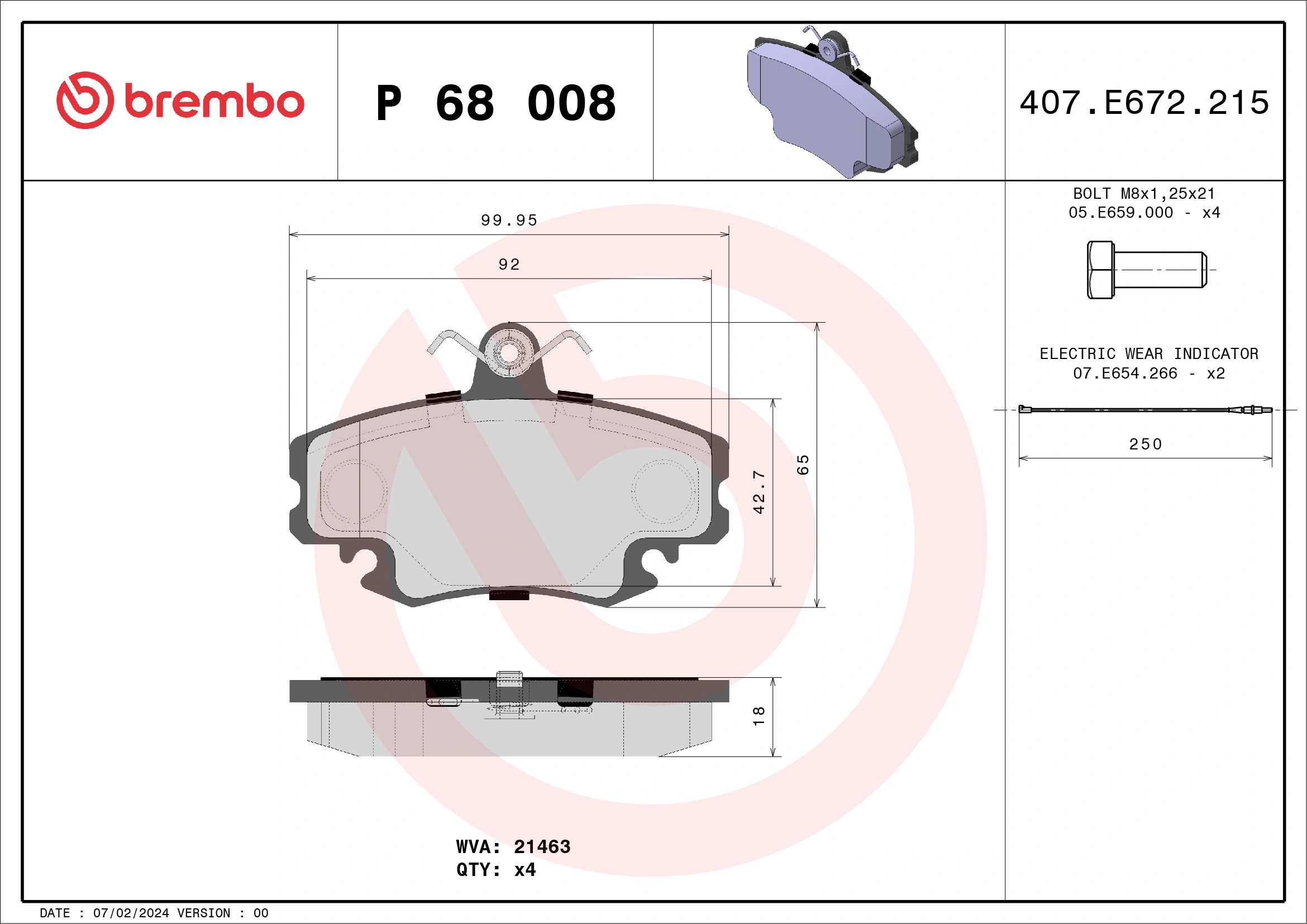 BREMBO P68008