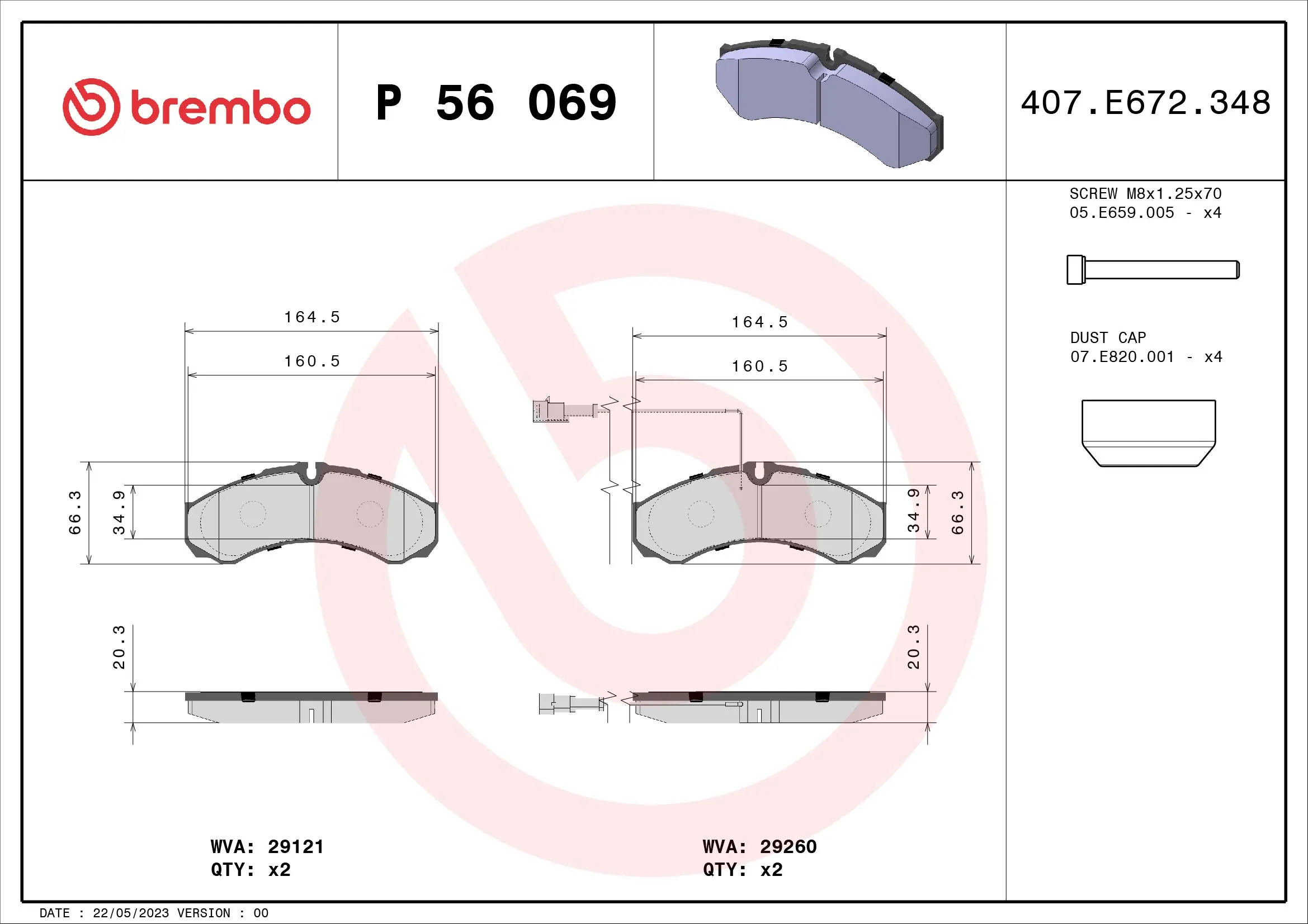 BREMBO P56069