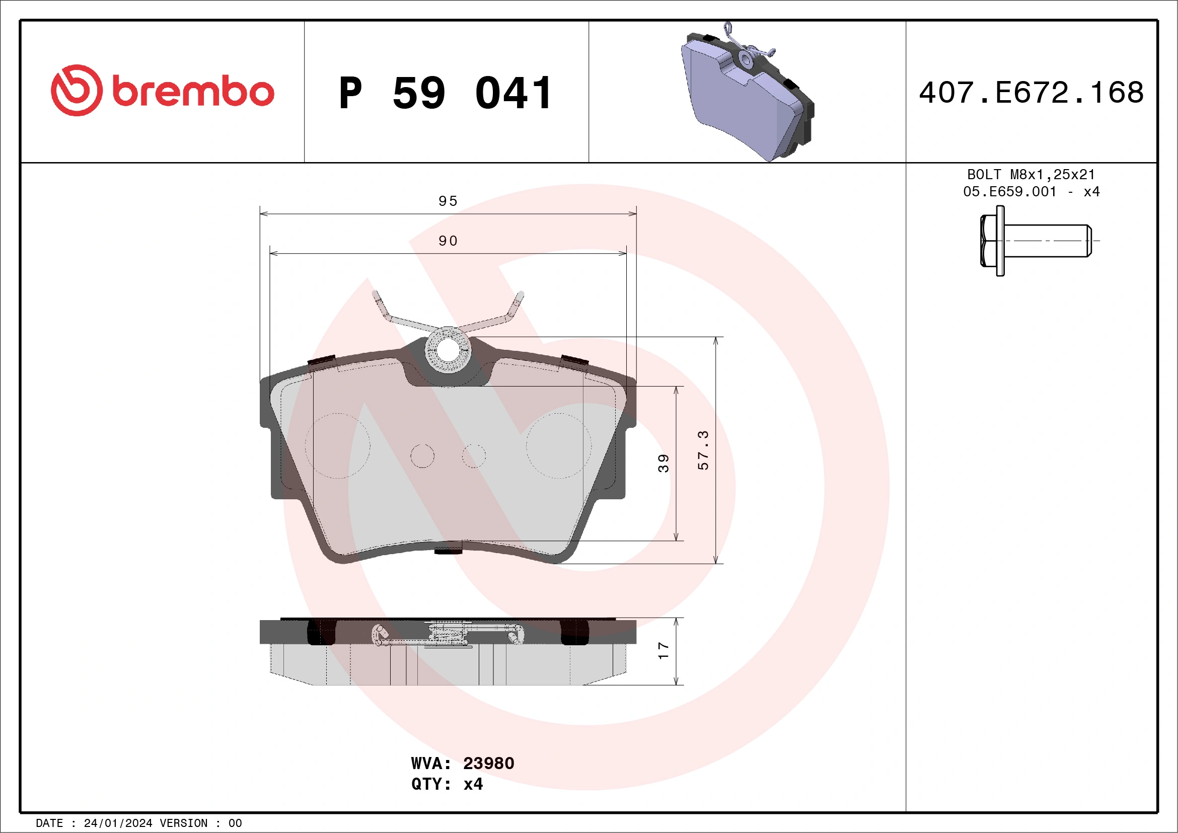 BREMBO P59041