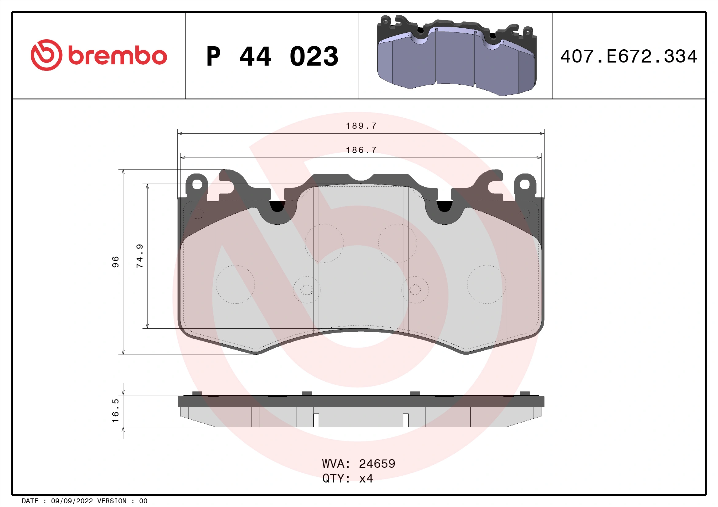 BREMBO P44023