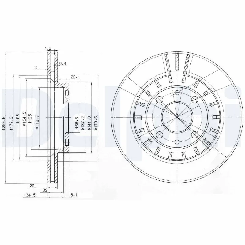 DELPHI BG3806