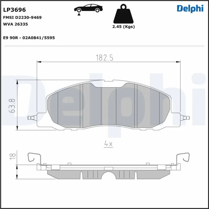 DELPHI LP3696