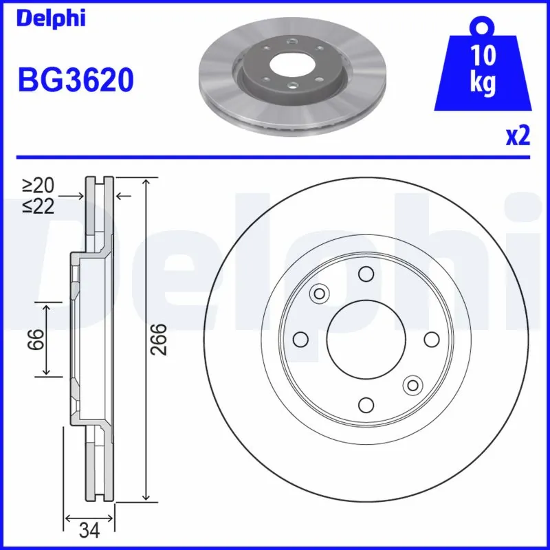 DELPHI BG3620