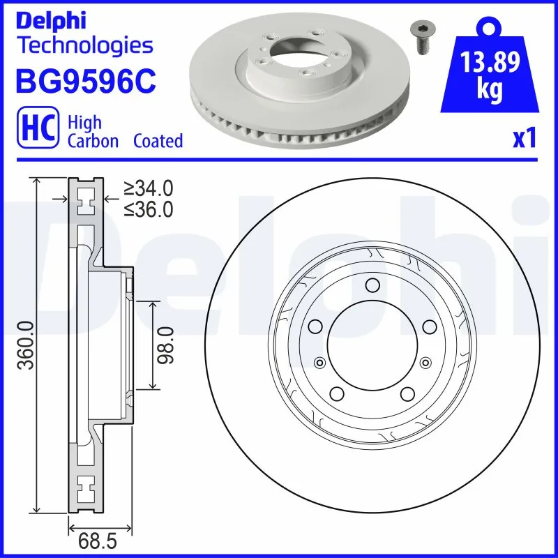 DELPHI BG9596C