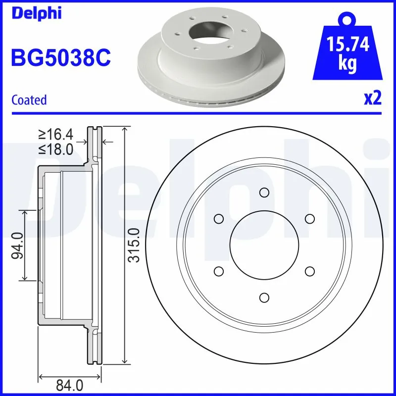 DELPHI BG5038C