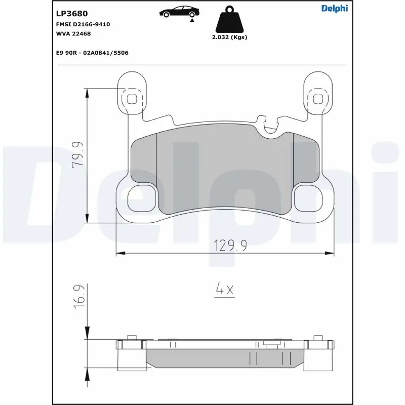 DELPHI LP3680